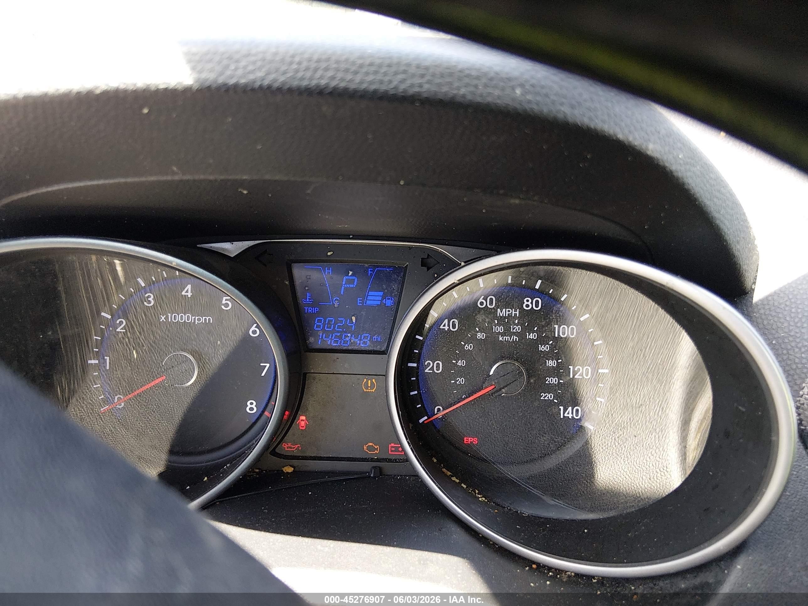 2012 Hyundai Tucson Gls Синий vin: KM8JU3AC8CU388087