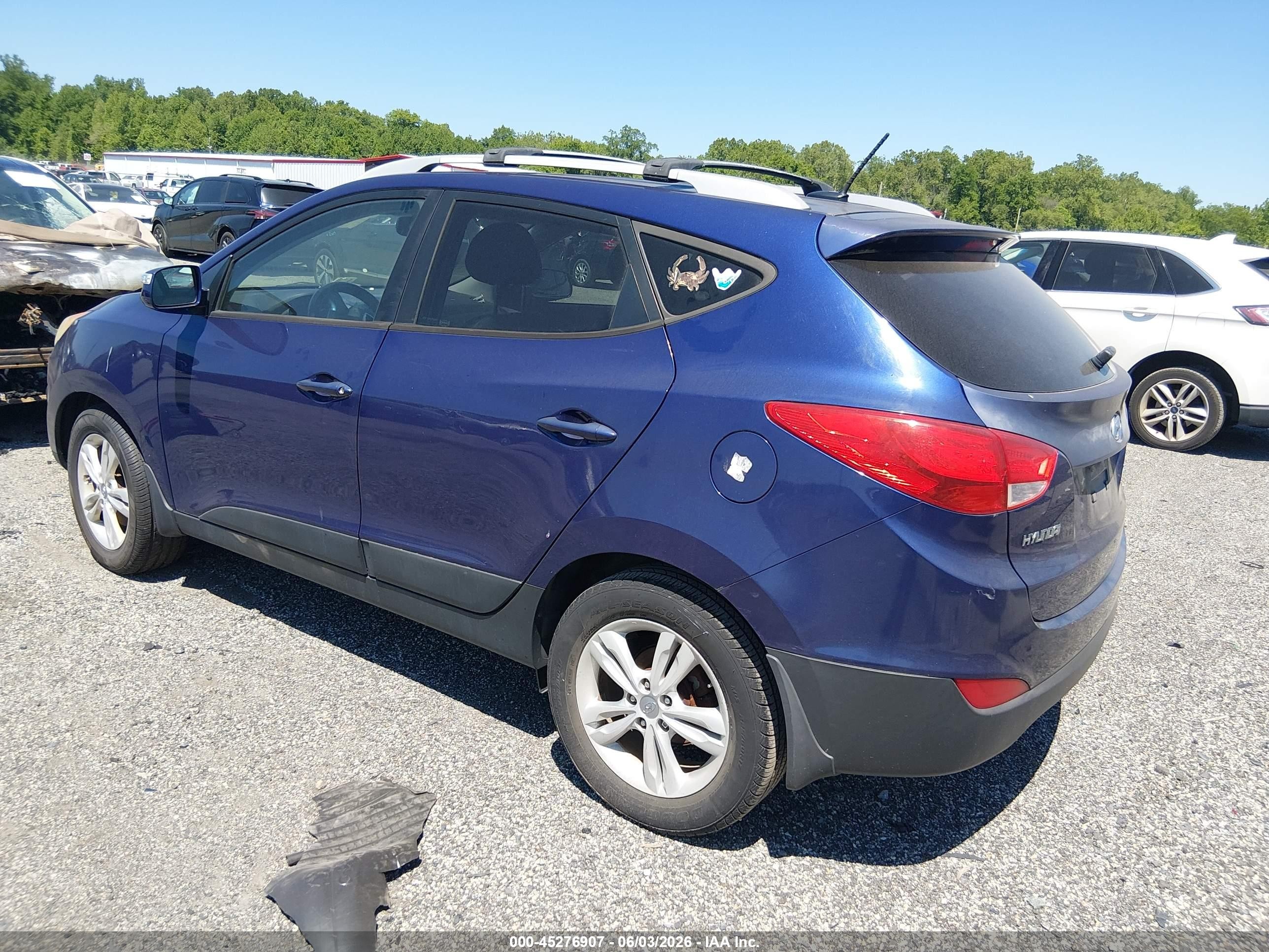2012 Hyundai Tucson Gls Синий vin: KM8JU3AC8CU388087