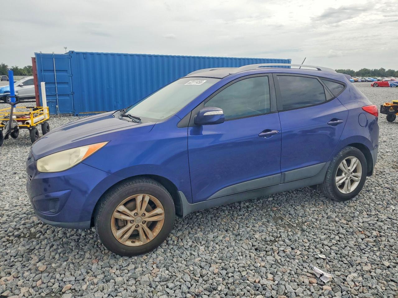 2012 Hyundai Tucson Gls Blue vin: KM8JU3AC8CU391653
