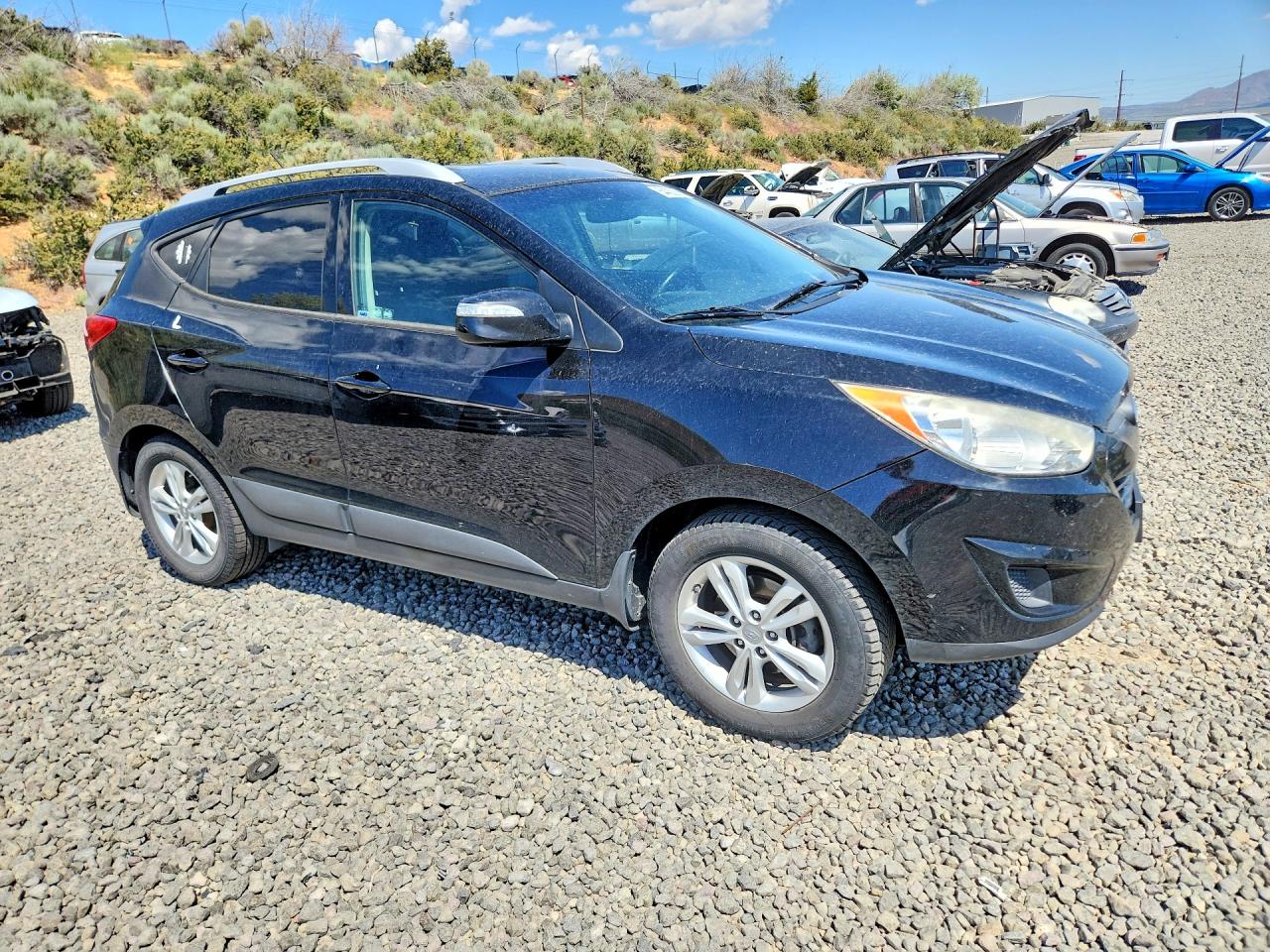2012 Hyundai Tucson Gls Black vin: KM8JU3AC8CU407785
