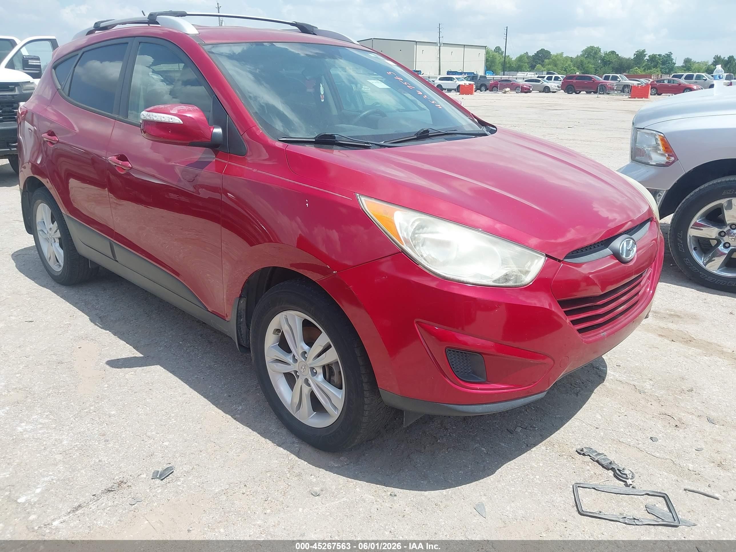 2012 Hyundai Tucson Gls Red vin: KM8JU3AC8CU433965