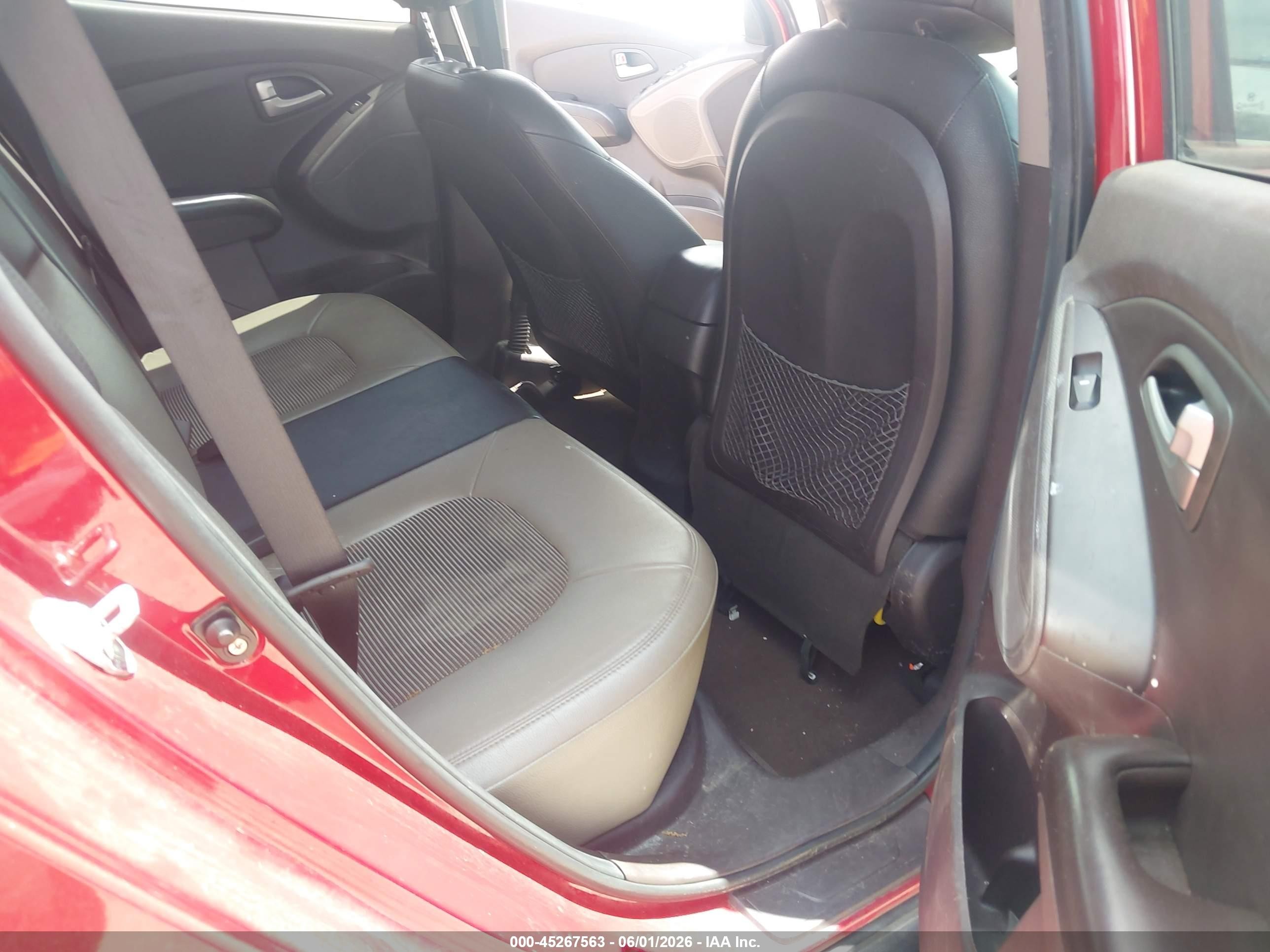 2012 Hyundai Tucson Gls Red vin: KM8JU3AC8CU433965