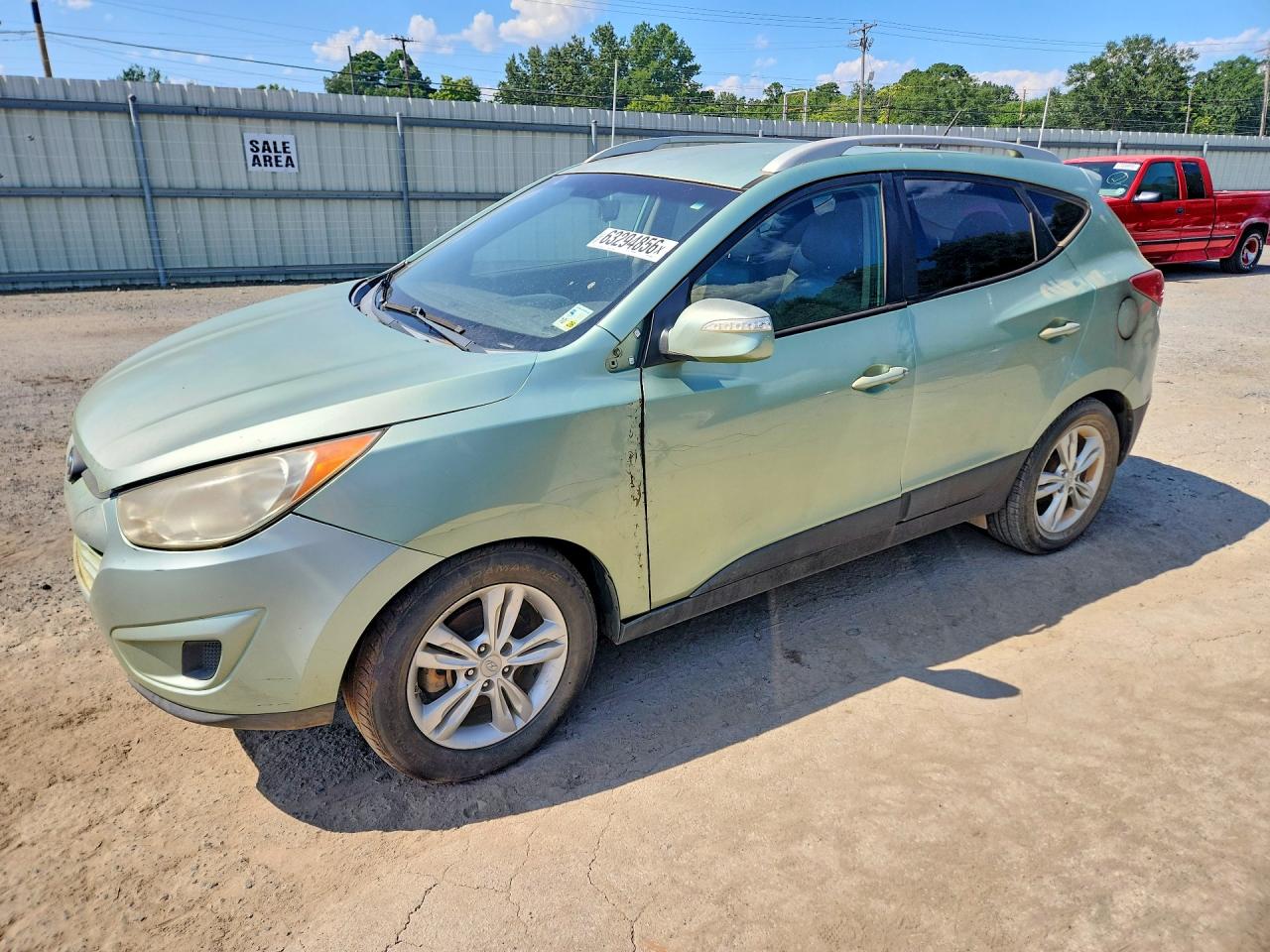 2012 Hyundai Tucson Gls Green vin: KM8JU3AC8CU454606