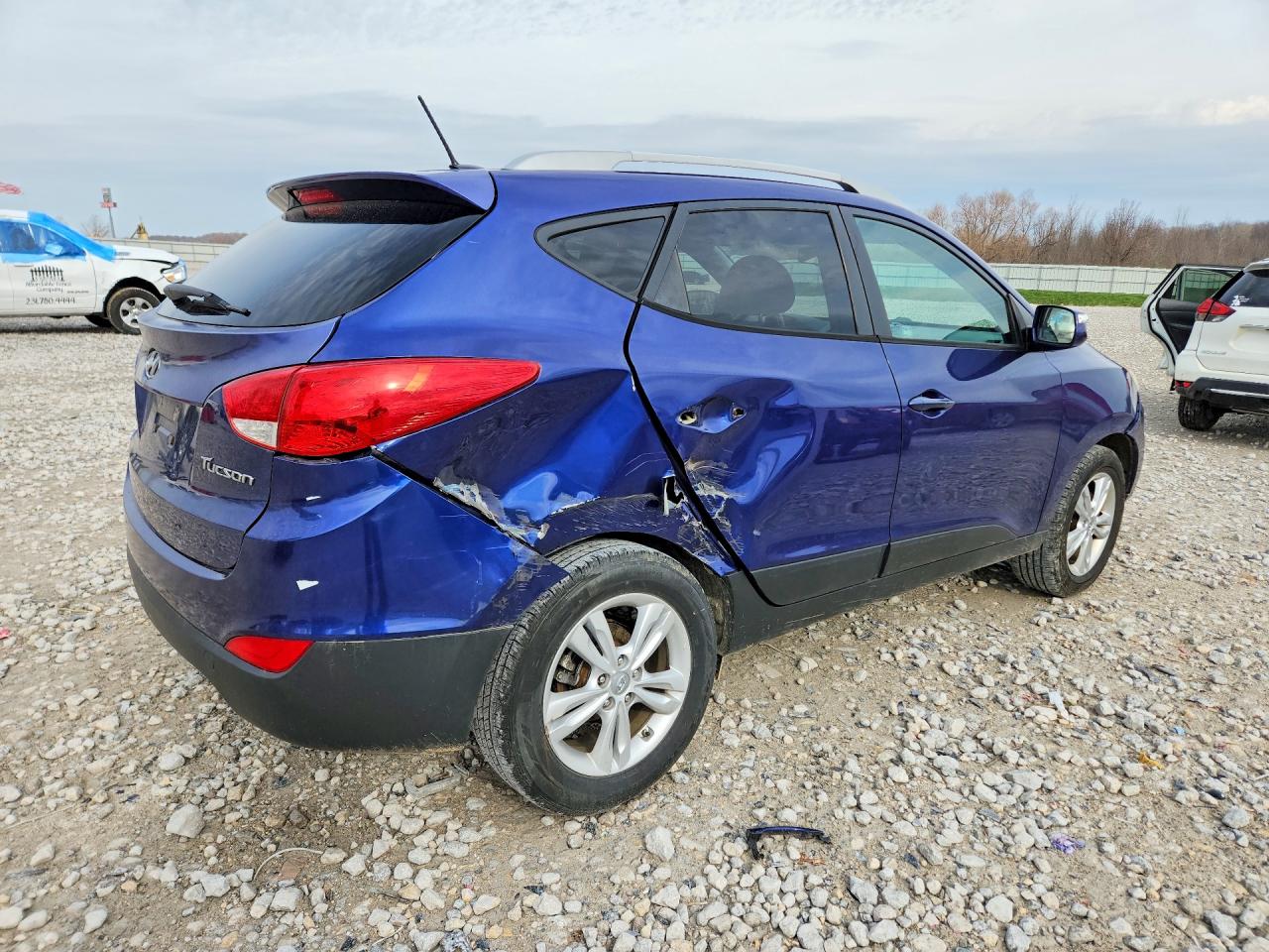 2012 Hyundai Tucson Gls Blue vin: KM8JU3AC8CU455304