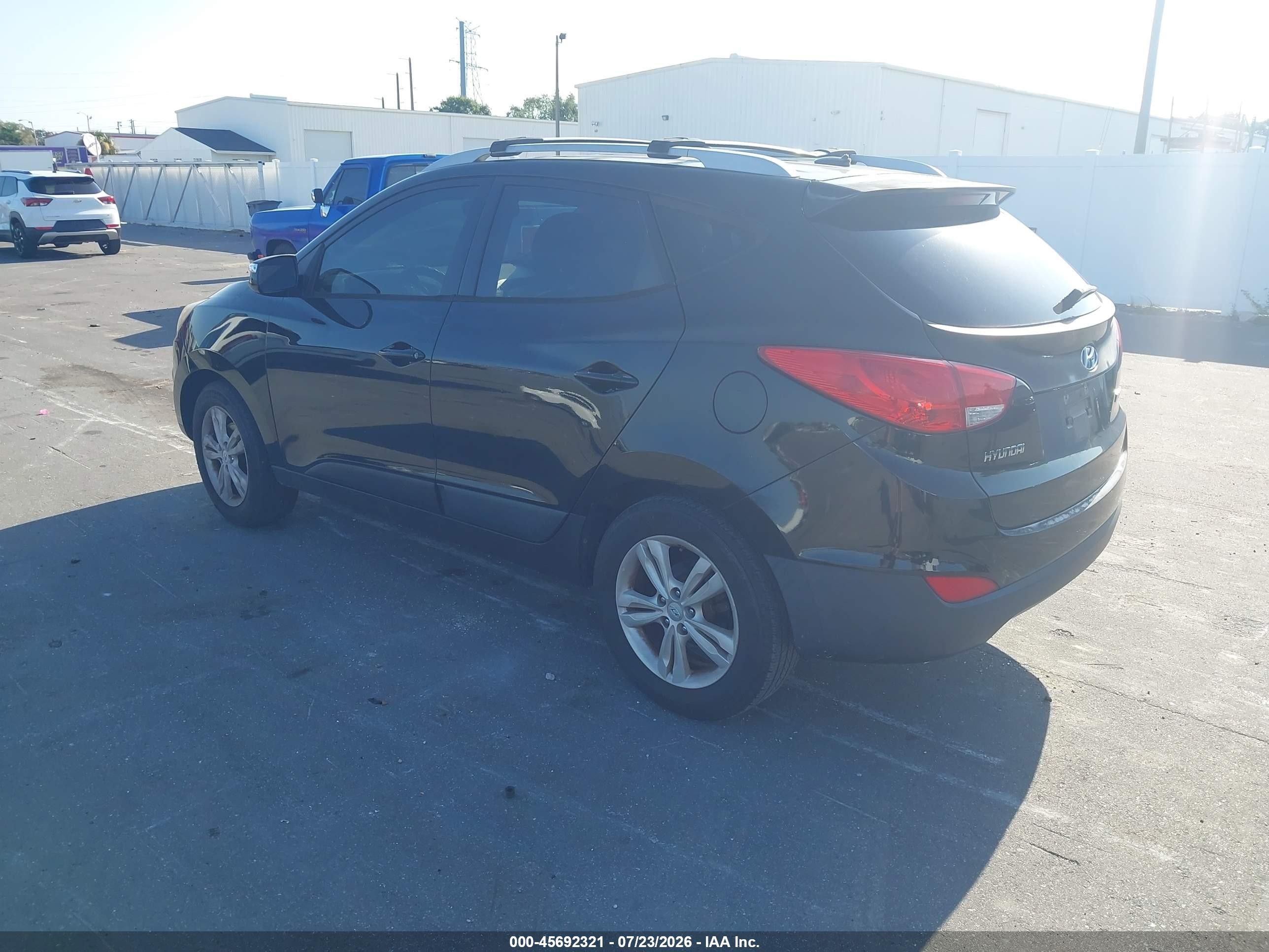 2012 Hyundai Tucson Gls Black vin: KM8JU3AC8CU467839
