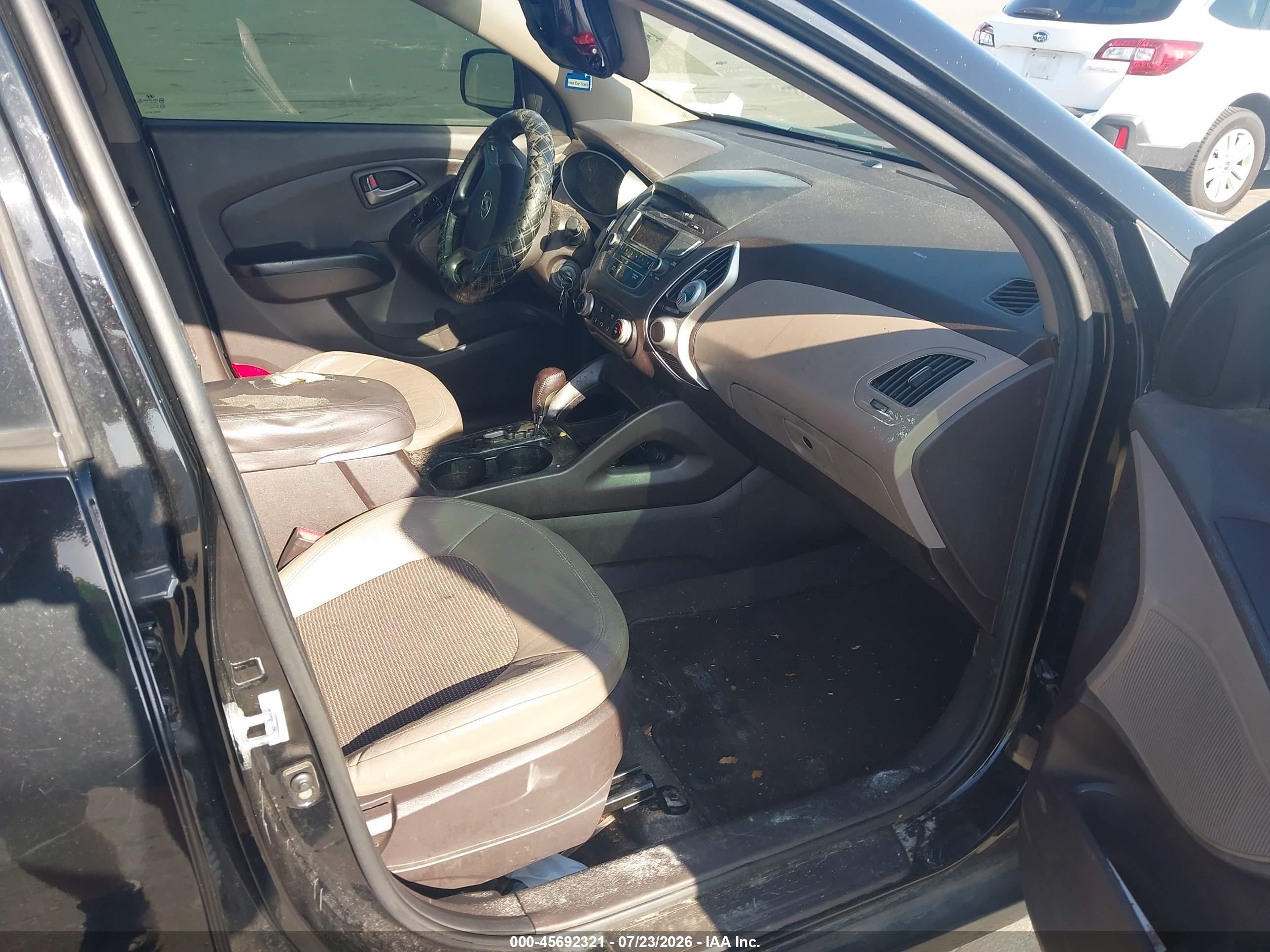 2012 Hyundai Tucson Gls Black vin: KM8JU3AC8CU467839