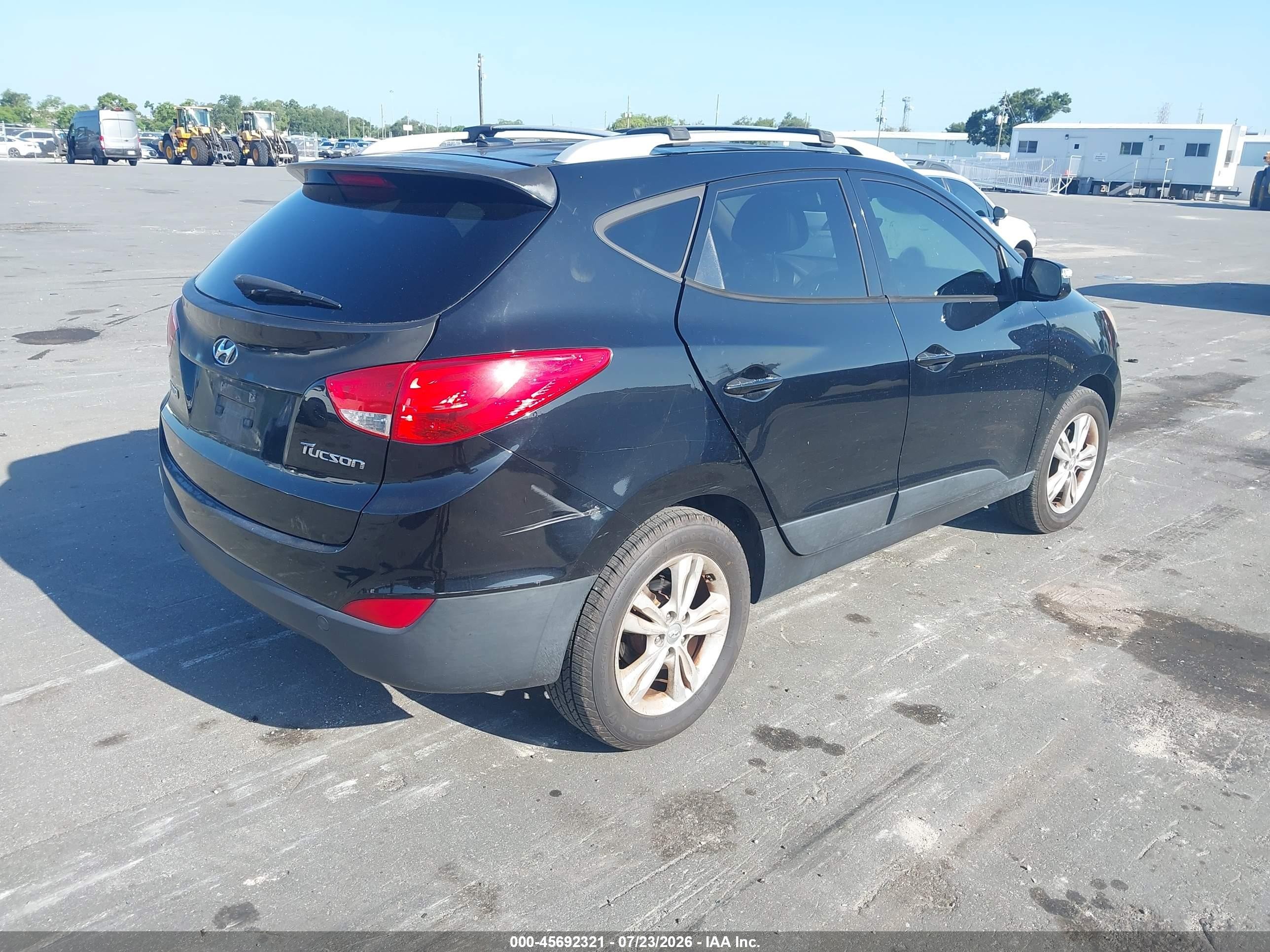 2012 Hyundai Tucson Gls Black vin: KM8JU3AC8CU467839