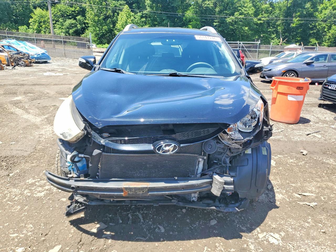 2012 Hyundai Tucson Limited Black vin: KM8JU3AC8CU487170