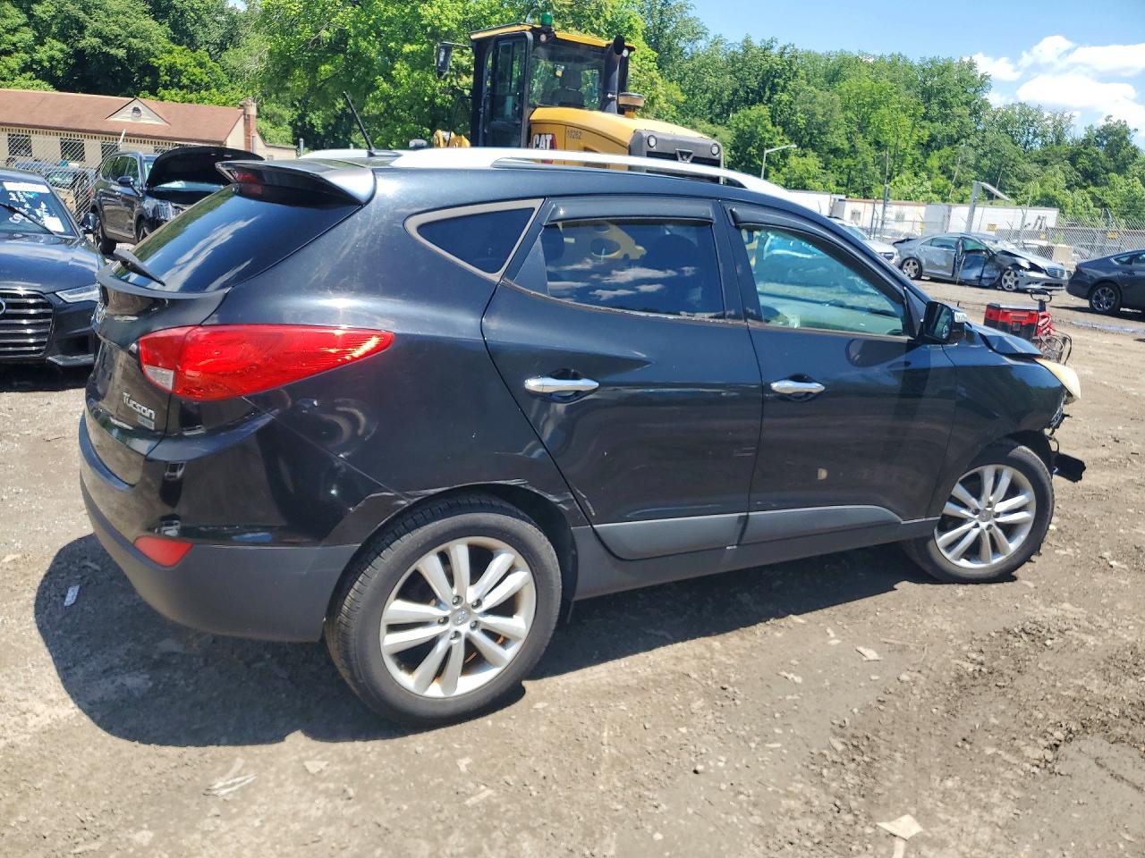 2012 Hyundai Tucson Limited Black vin: KM8JU3AC8CU487170