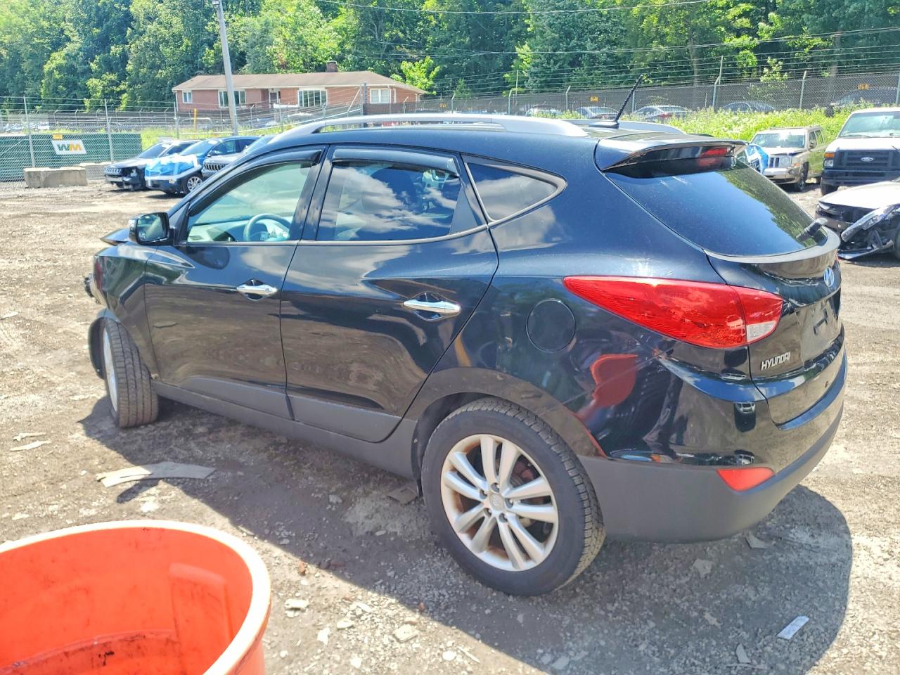 2012 Hyundai Tucson Limited Black vin: KM8JU3AC8CU487170