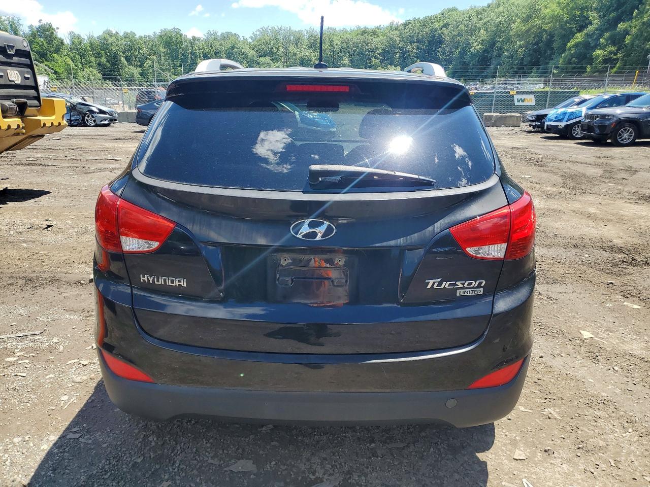 2012 Hyundai Tucson Limited Black vin: KM8JU3AC8CU487170