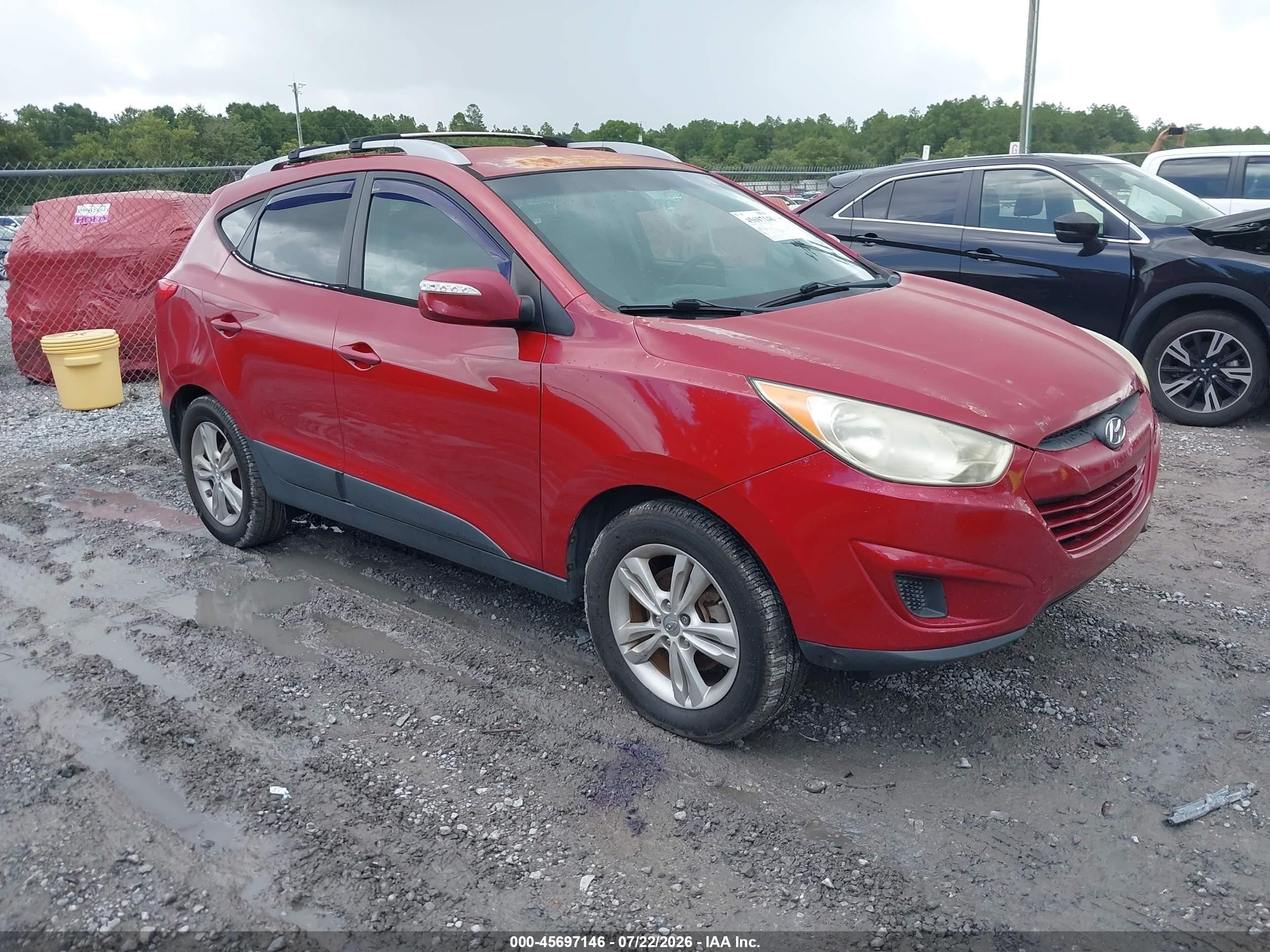 2012 Hyundai Tucson Gls Красный vin: KM8JU3AC8CU499531