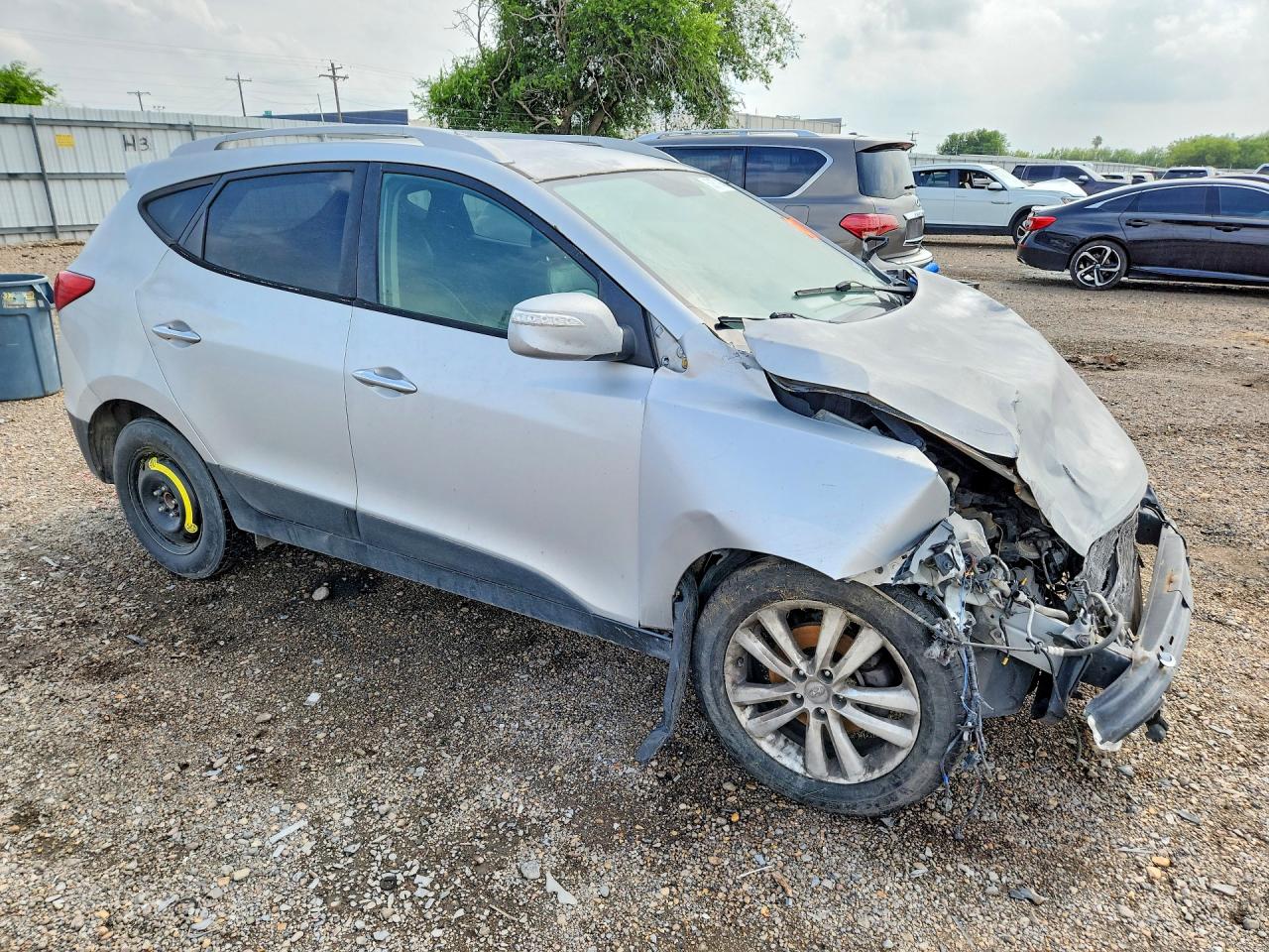 2012 Hyundai Tucson Limited Silver vin: KM8JU3AC8CU513024