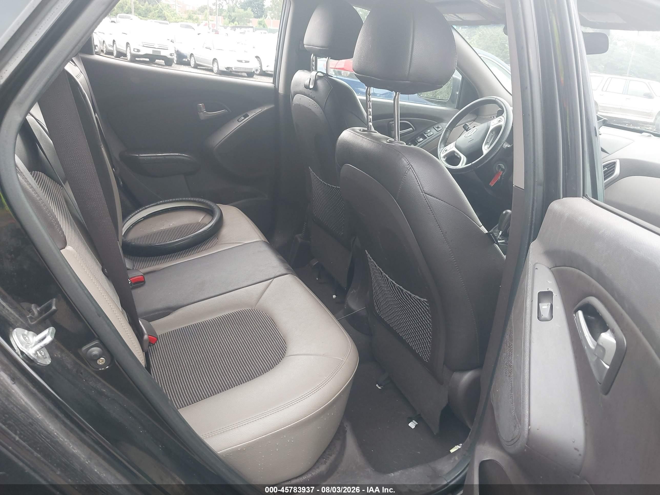 2012 Hyundai Tucson Gls Черный vin: KM8JU3AC8CU517932