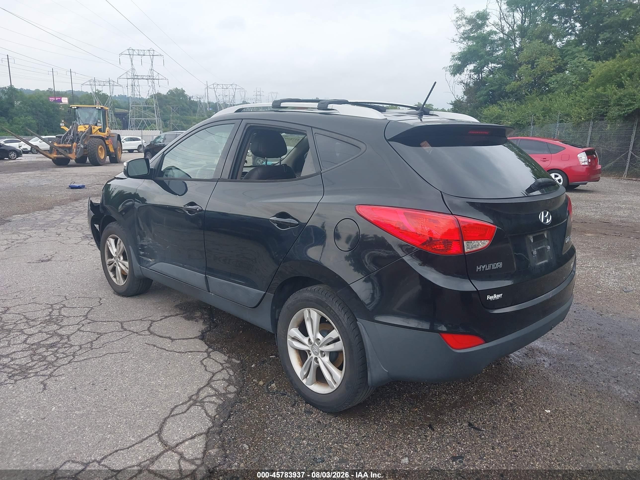2012 Hyundai Tucson Gls Черный vin: KM8JU3AC8CU517932
