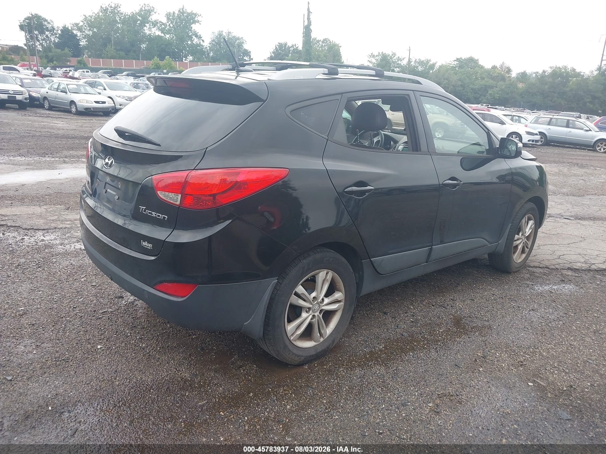 2012 Hyundai Tucson Gls Черный vin: KM8JU3AC8CU517932
