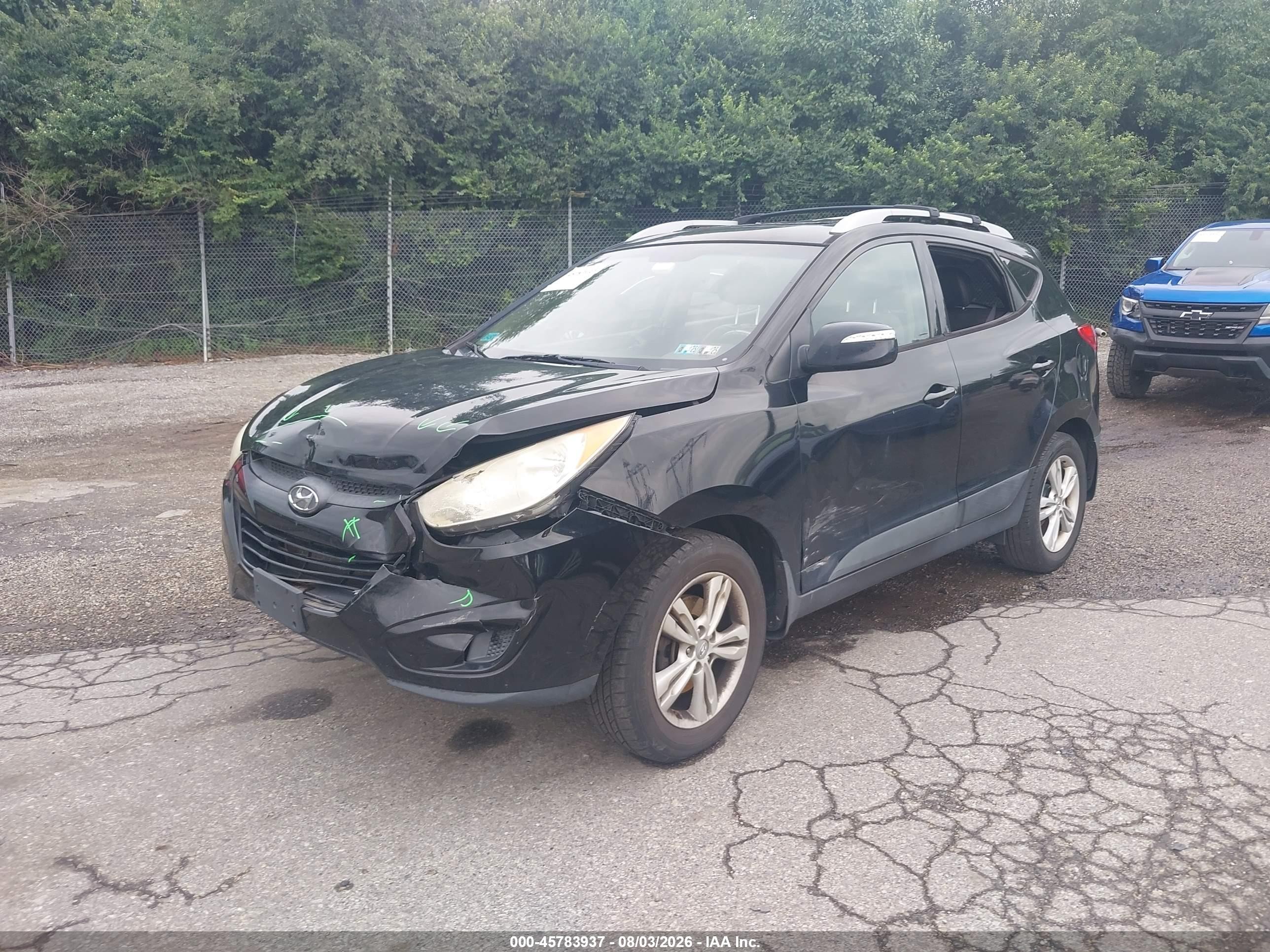 2012 Hyundai Tucson Gls Черный vin: KM8JU3AC8CU517932