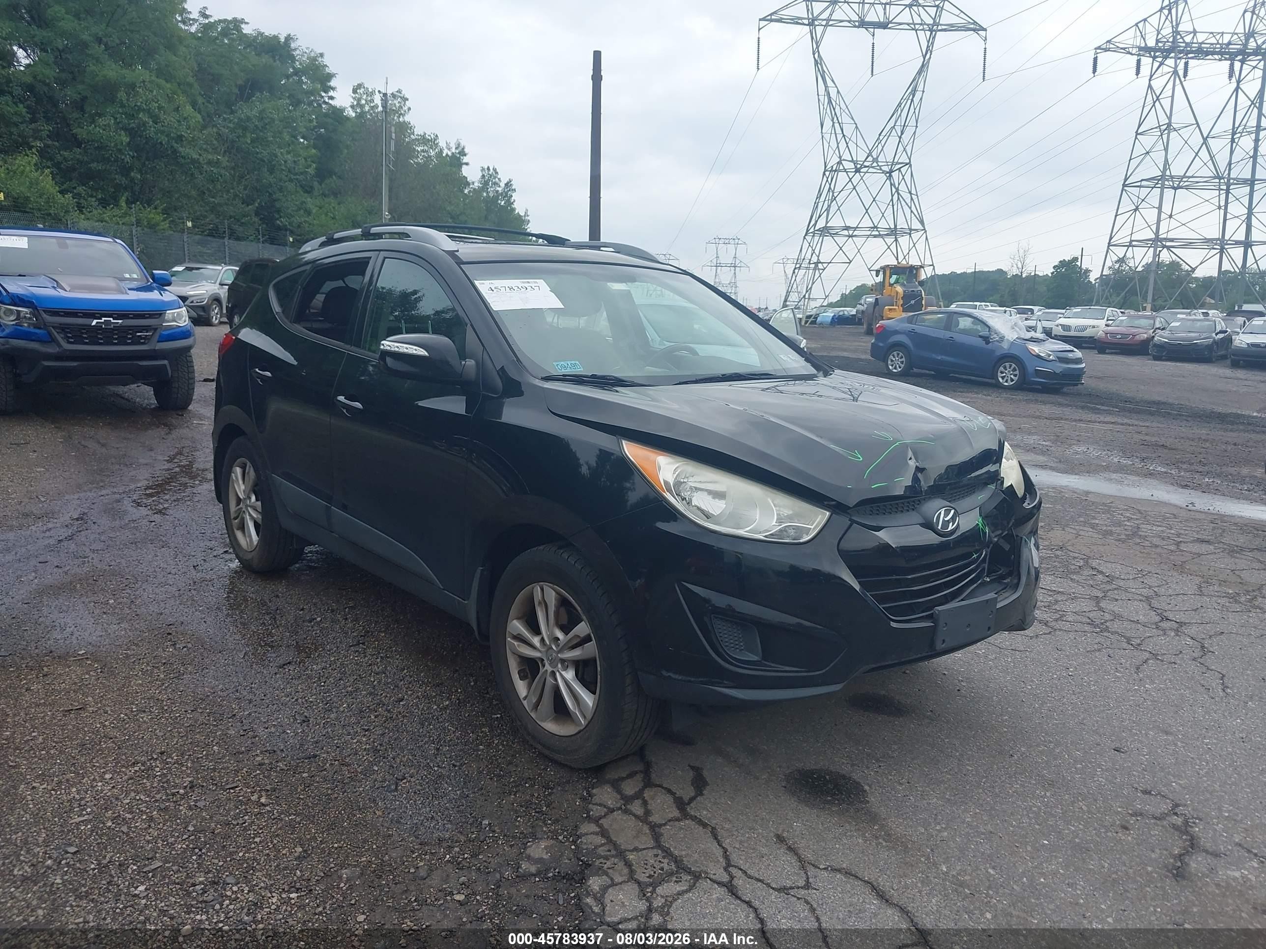 2012 Hyundai Tucson Gls Черный vin: KM8JU3AC8CU517932