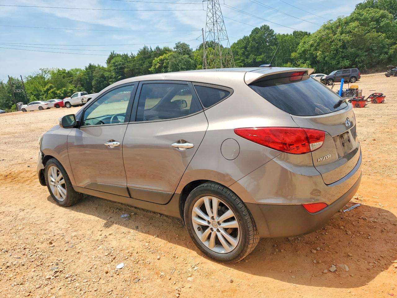 2013 Hyundai Tucson Limited Gray vin: KM8JU3AC8DU599551
