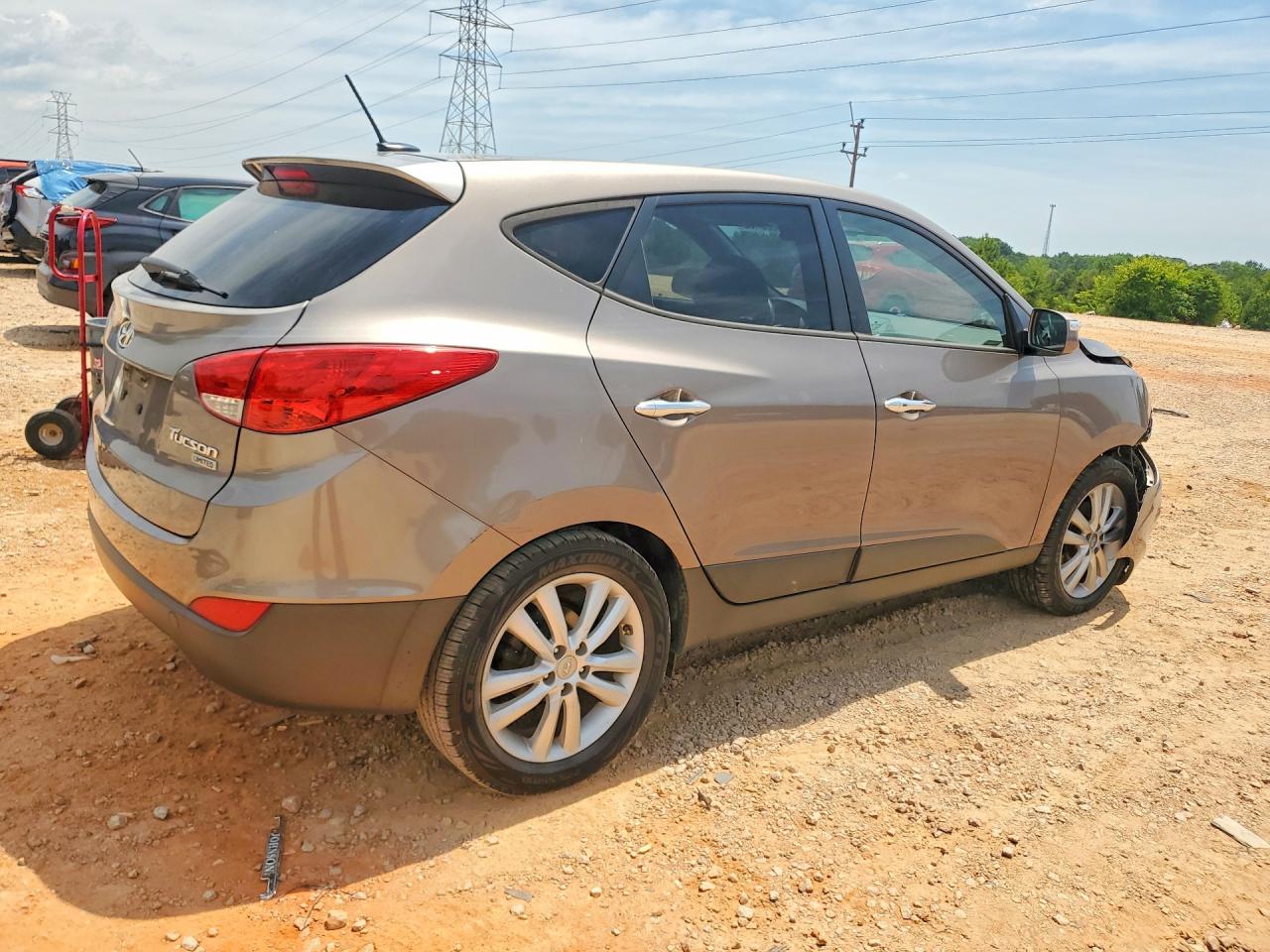 2013 Hyundai Tucson Limited Gray vin: KM8JU3AC8DU599551