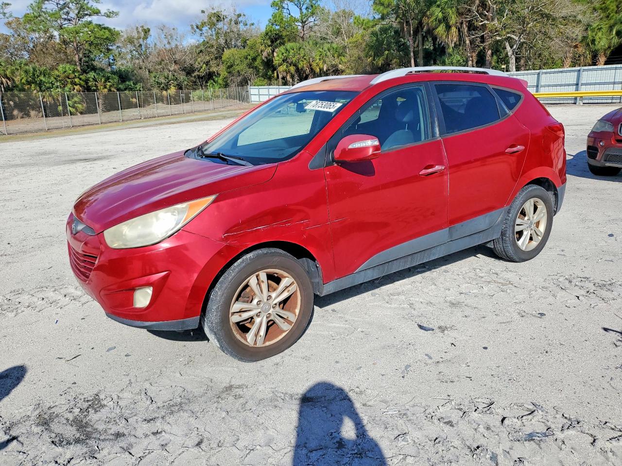 2013 Hyundai Tucson Gls Red vin: KM8JU3AC8DU629180
