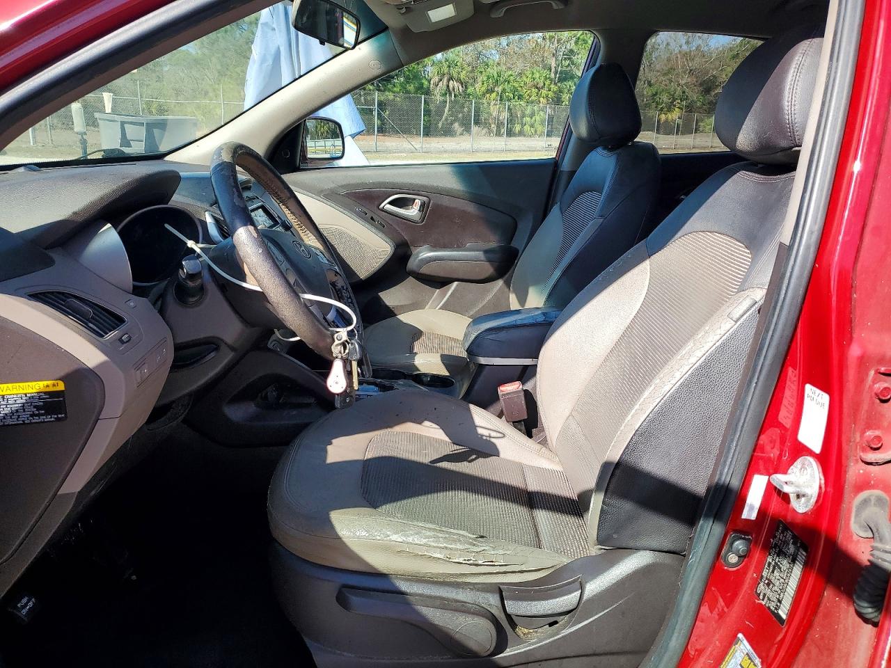 2013 Hyundai Tucson Gls Red vin: KM8JU3AC8DU629180
