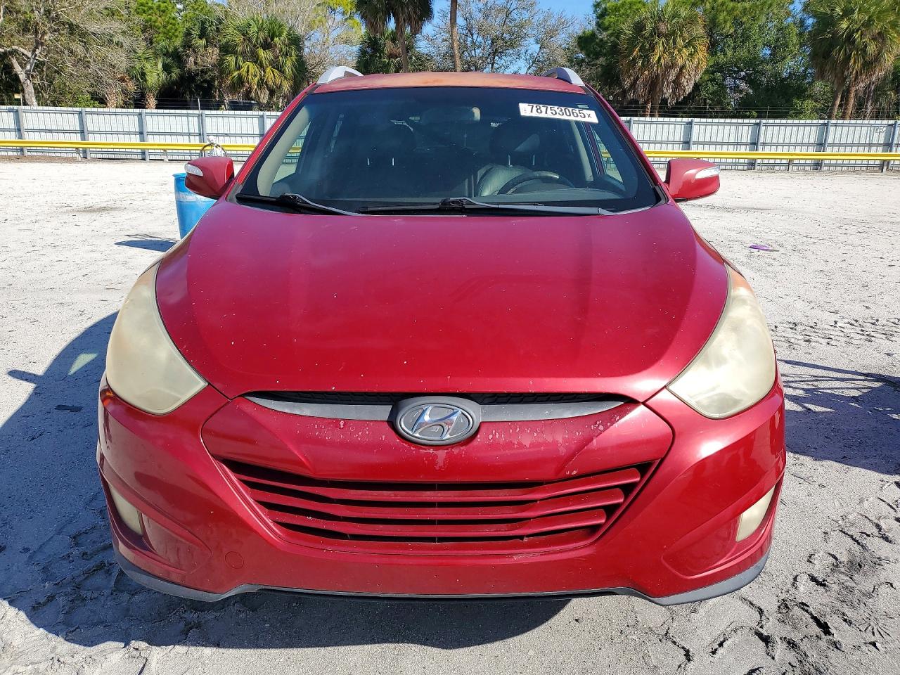 2013 Hyundai Tucson Gls Red vin: KM8JU3AC8DU629180