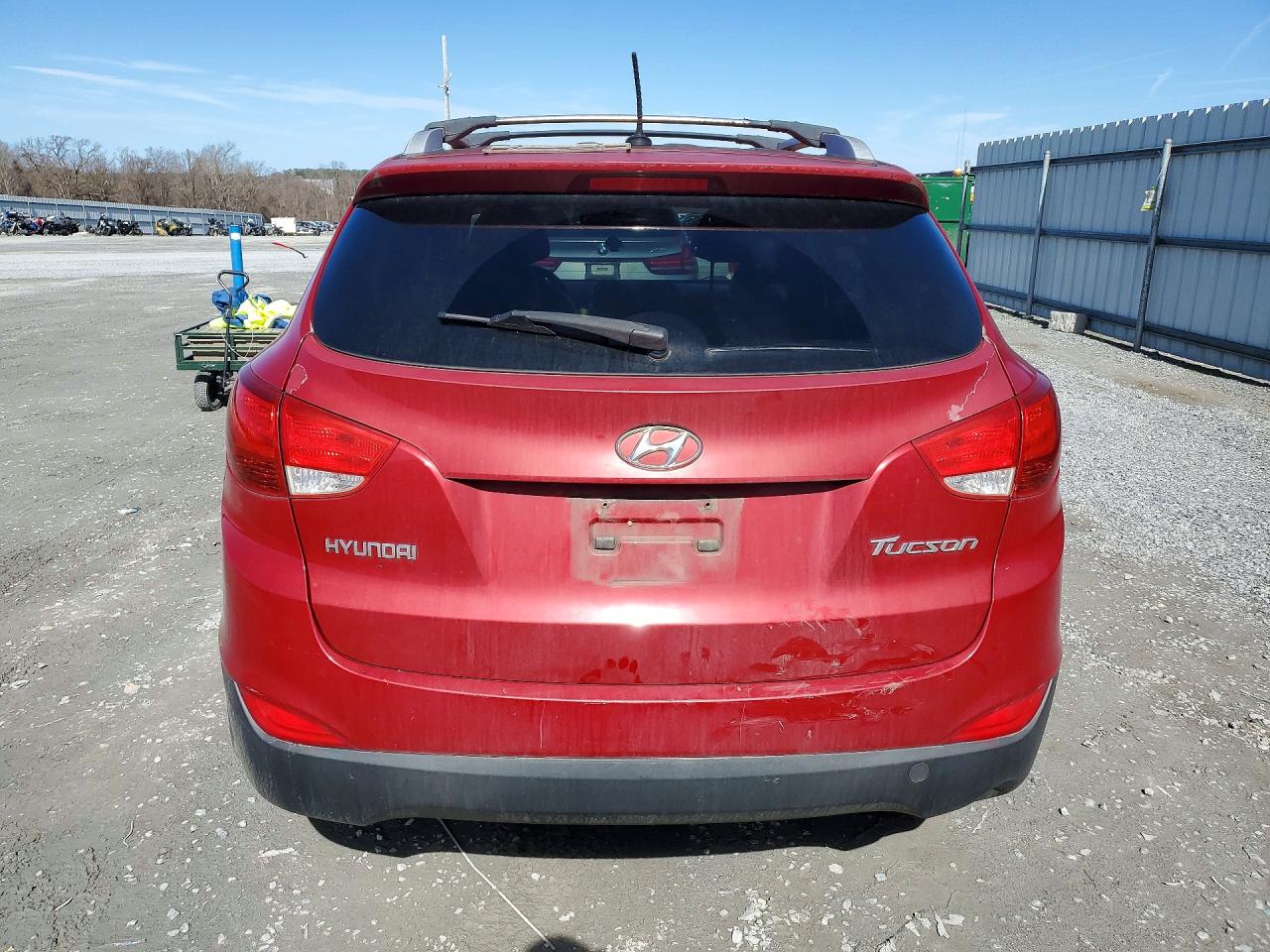 2013 Hyundai Tucson Gls Red vin: KM8JU3AC8DU671624
