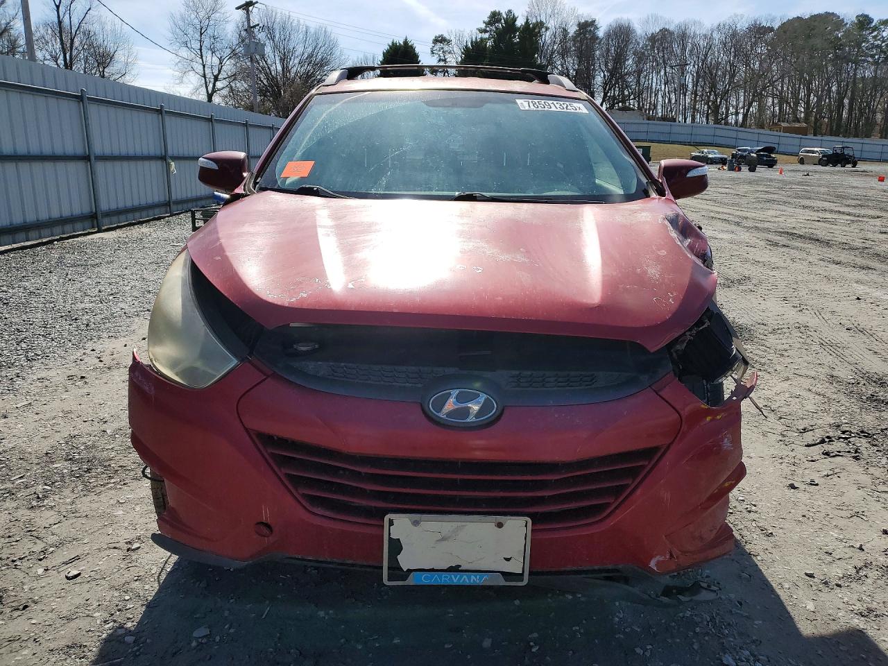 2013 Hyundai Tucson Gls Red vin: KM8JU3AC8DU671624
