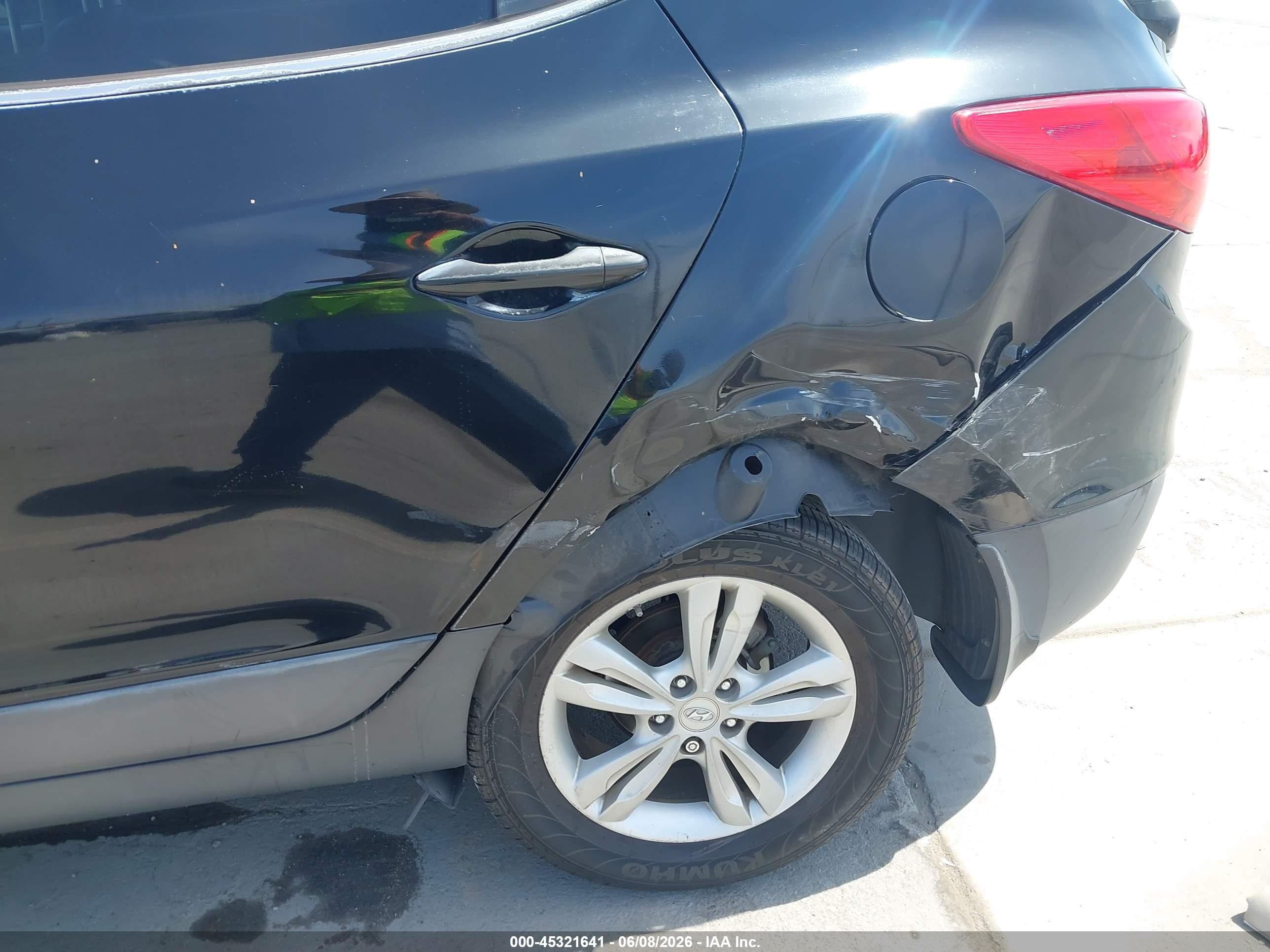 2013 Hyundai Tucson Gls Black vin: KM8JU3AC8DU729831