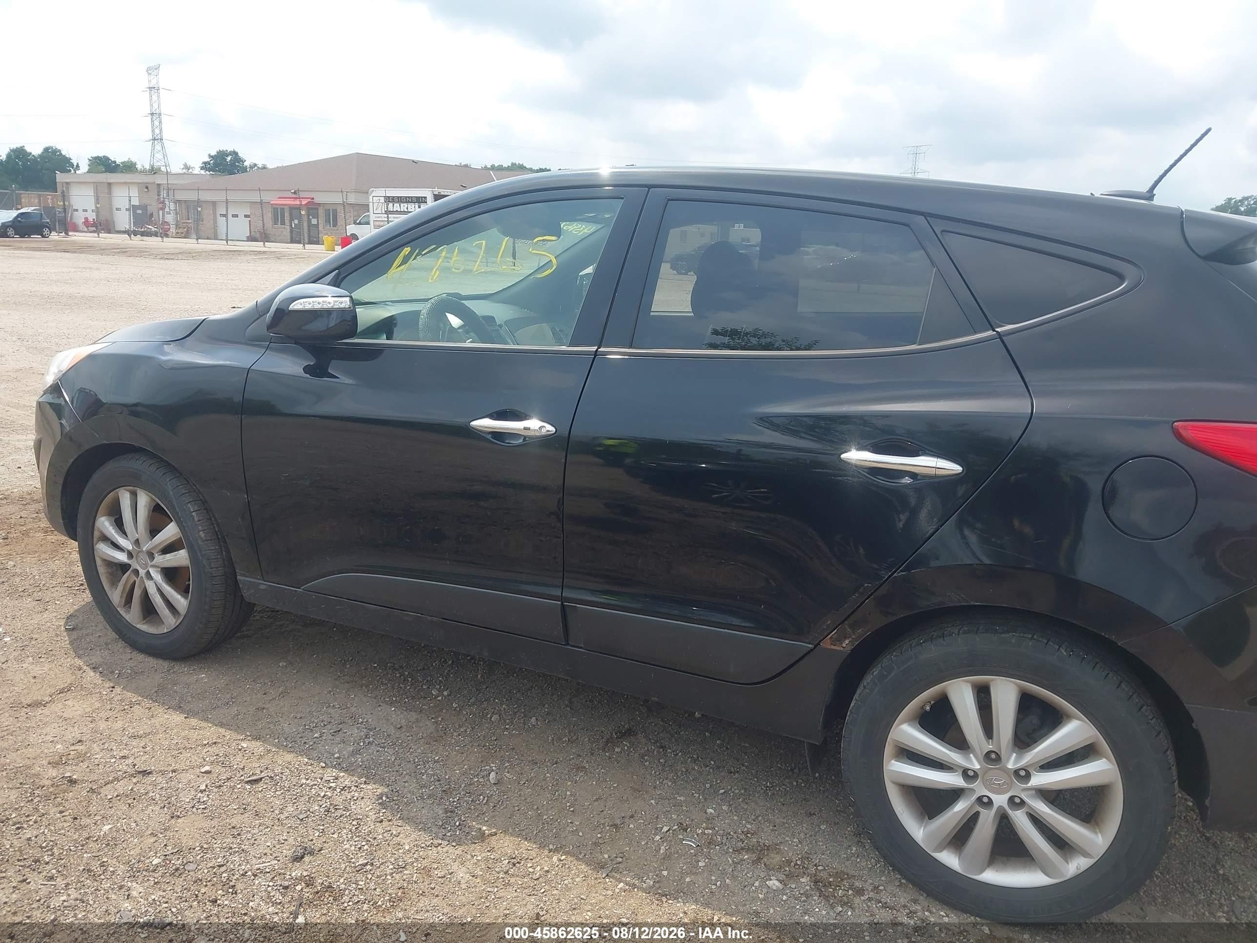 2013 Hyundai Tucson Limited Black vin: KM8JU3AC8DU752428
