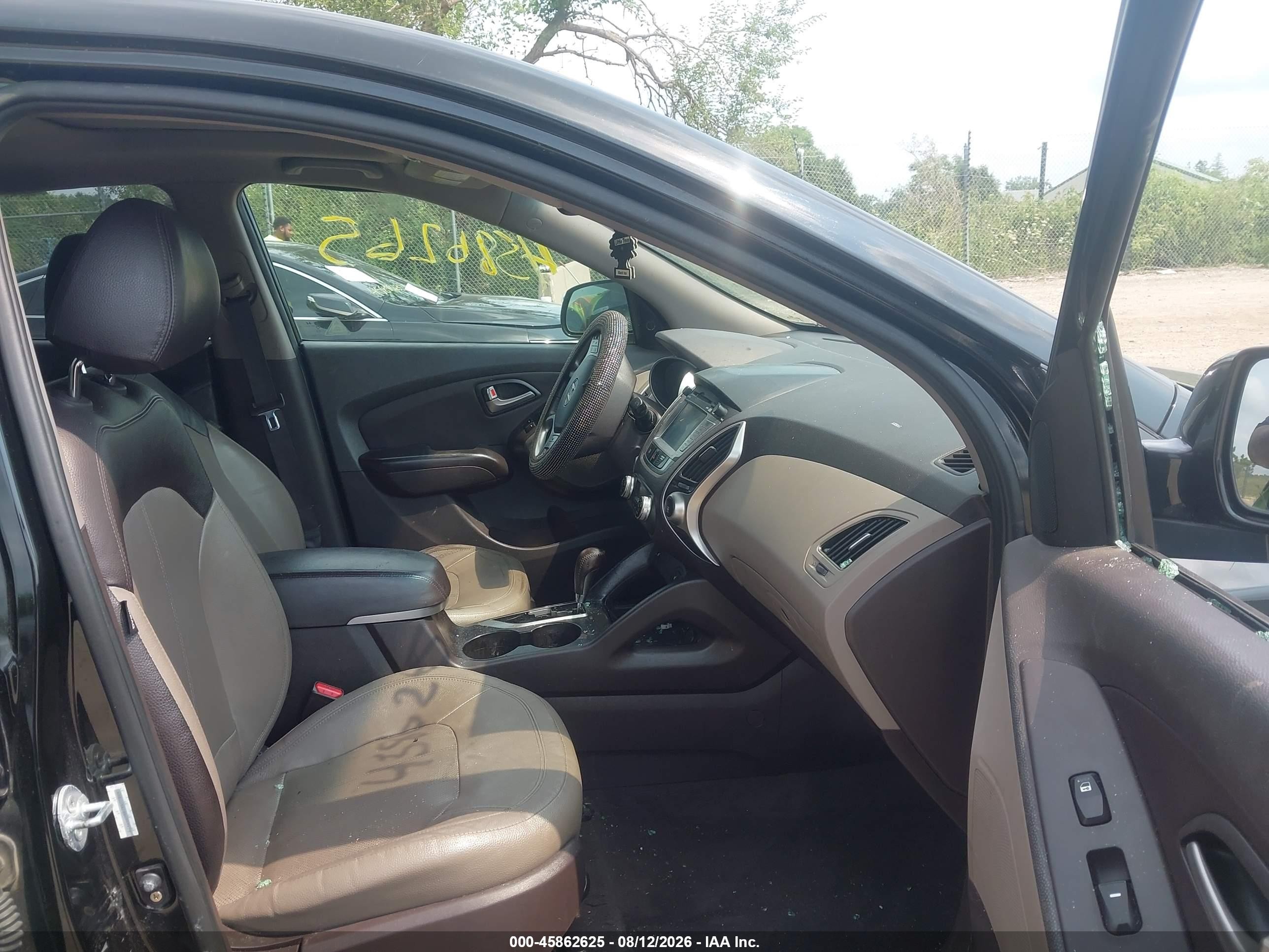 2013 Hyundai Tucson Limited Black vin: KM8JU3AC8DU752428