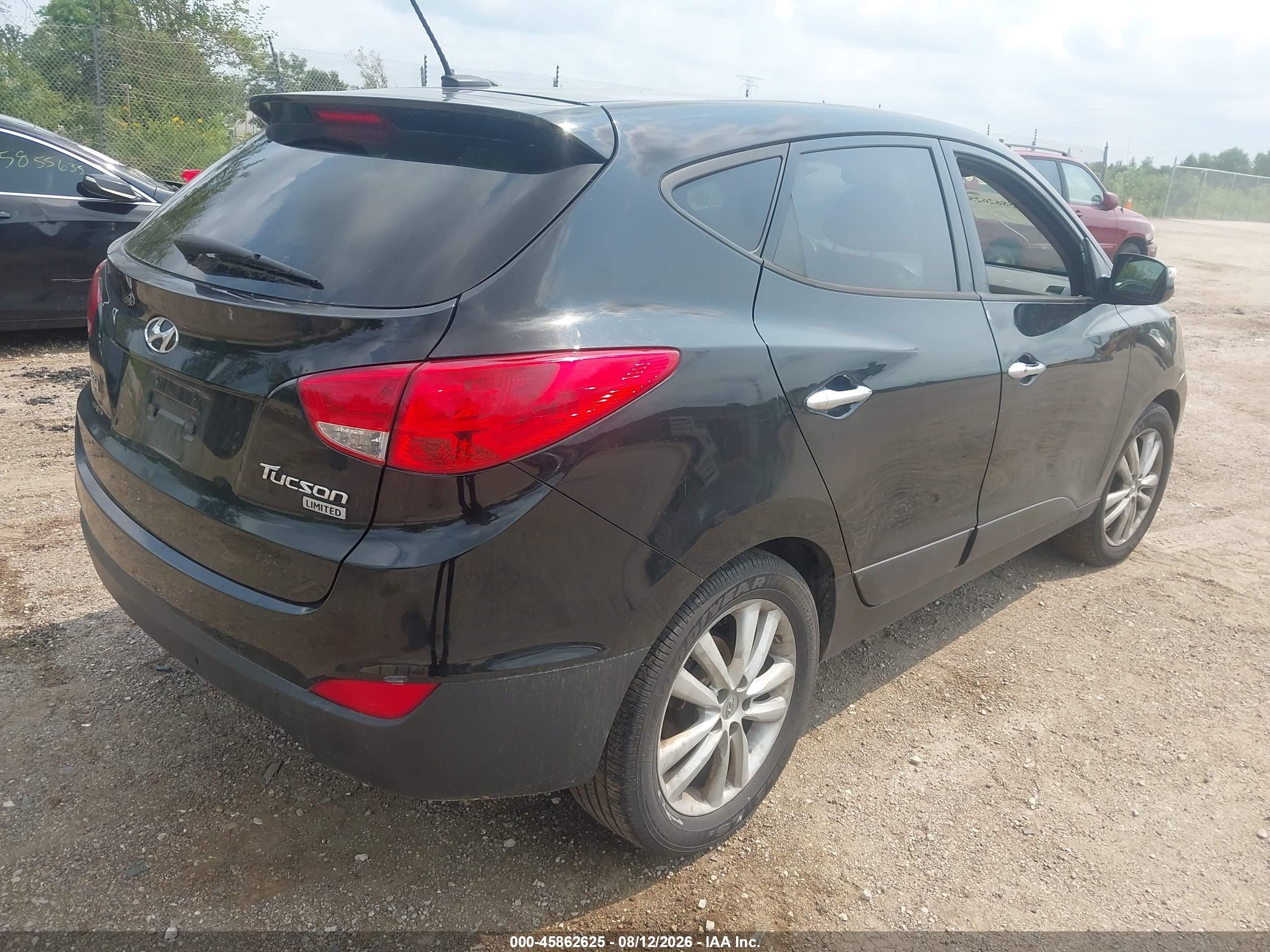 2013 Hyundai Tucson Limited Black vin: KM8JU3AC8DU752428