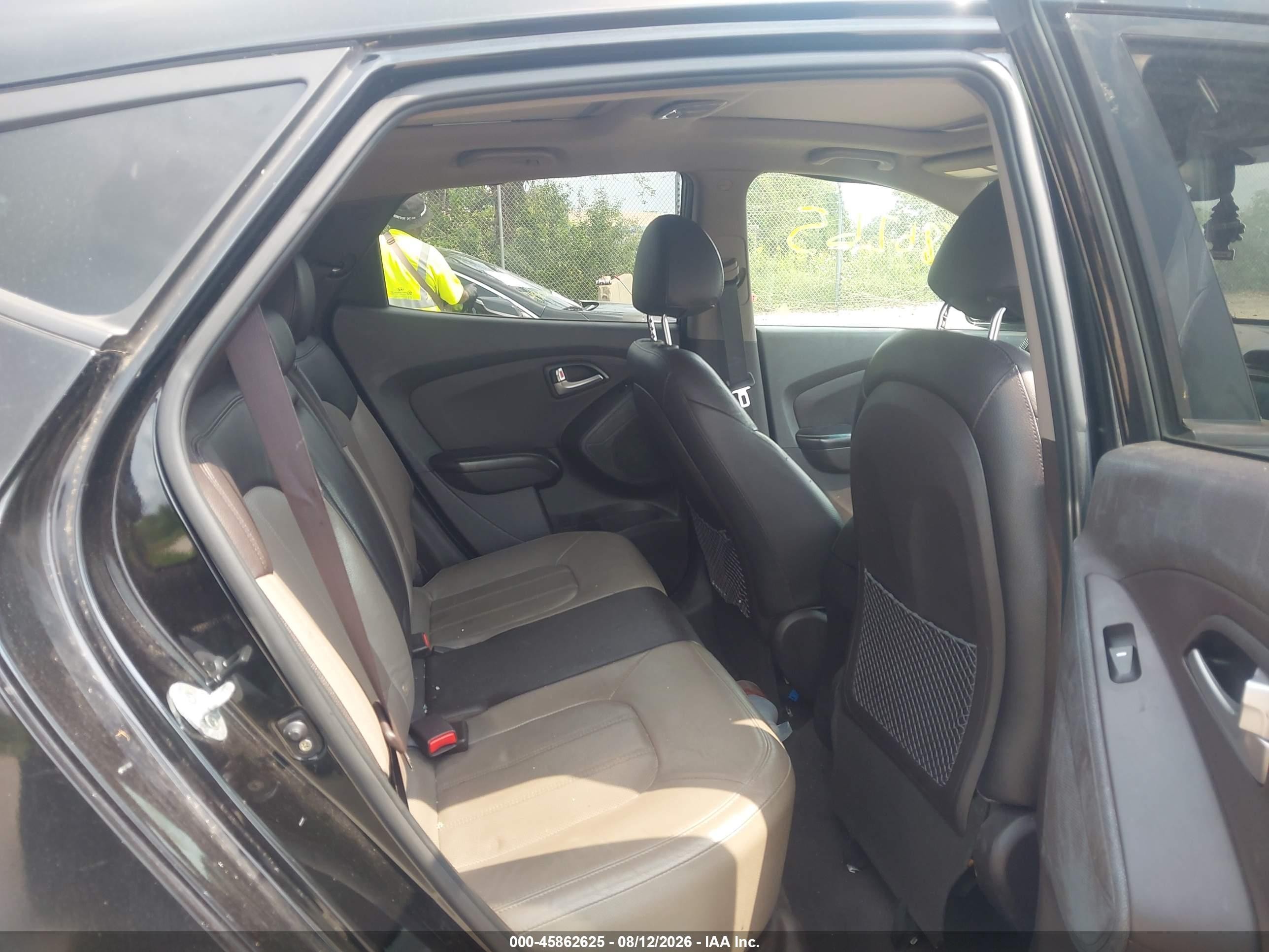 2013 Hyundai Tucson Limited Black vin: KM8JU3AC8DU752428