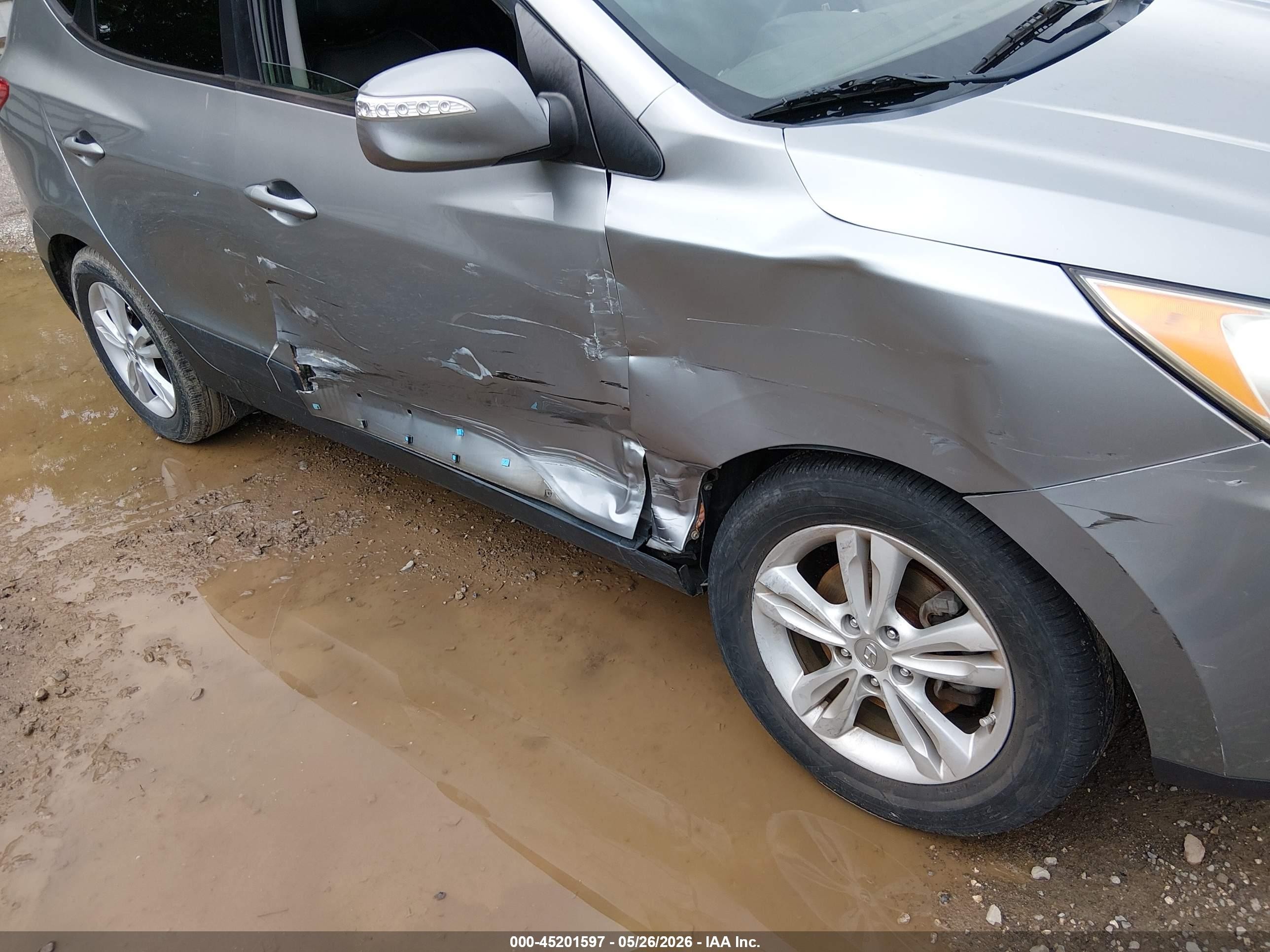 2013 Hyundai Tucson Gls Gray vin: KM8JU3AC8DU752767