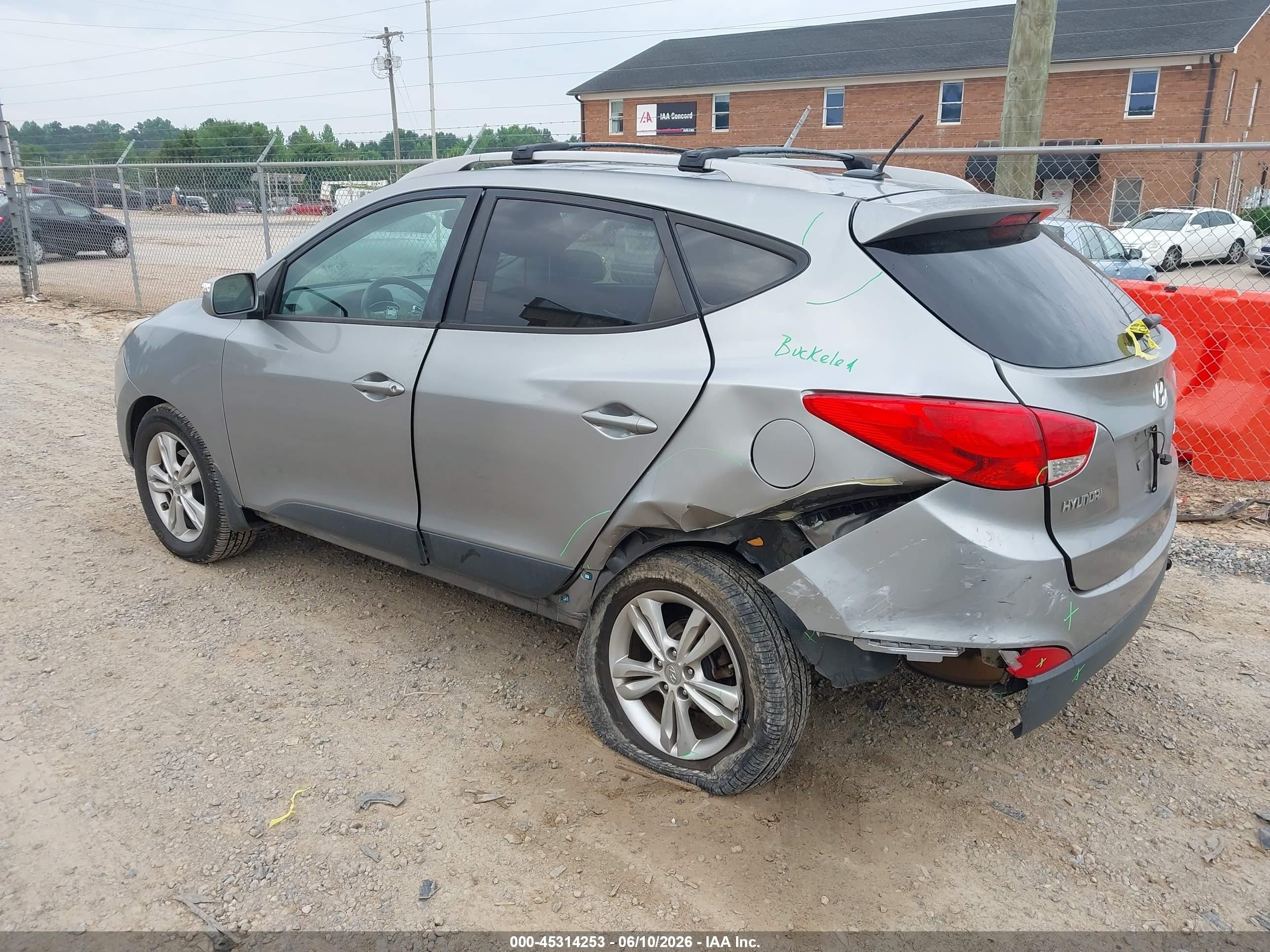 2013 Hyundai Tucson Gls Silver vin: KM8JU3AC8DU765793