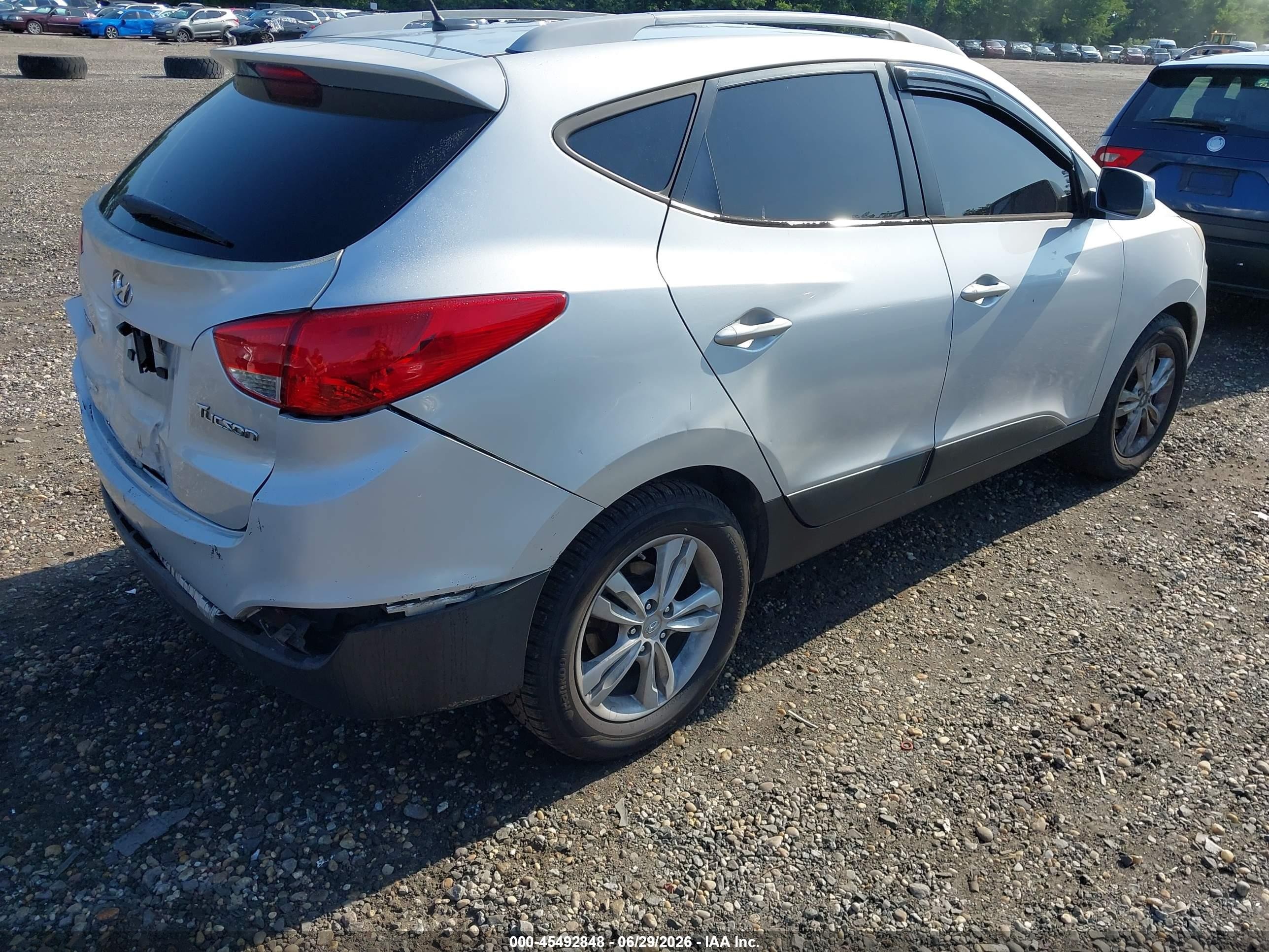 2010 Hyundai Tucson Gls Серый vin: KM8JU3AC9AU044328