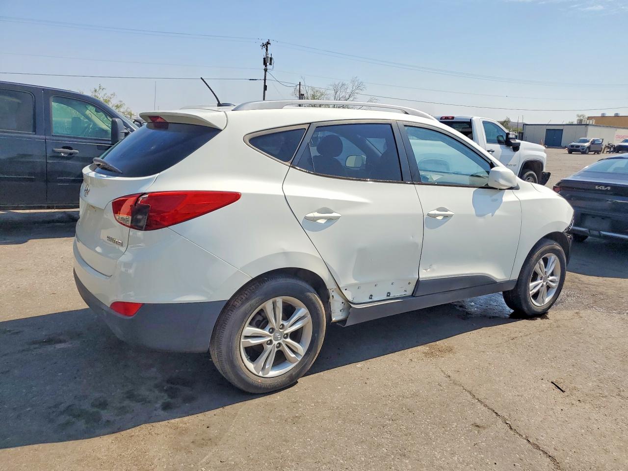 2010 Hyundai Tucson Gls Белый vin: KM8JU3AC9AU096395