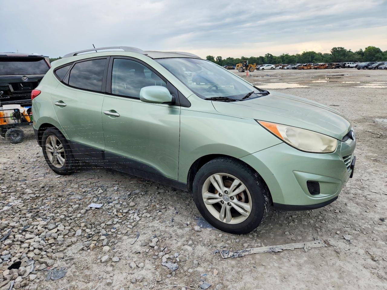 2010 Hyundai Tucson Gls Зеленый vin: KM8JU3AC9AU111896