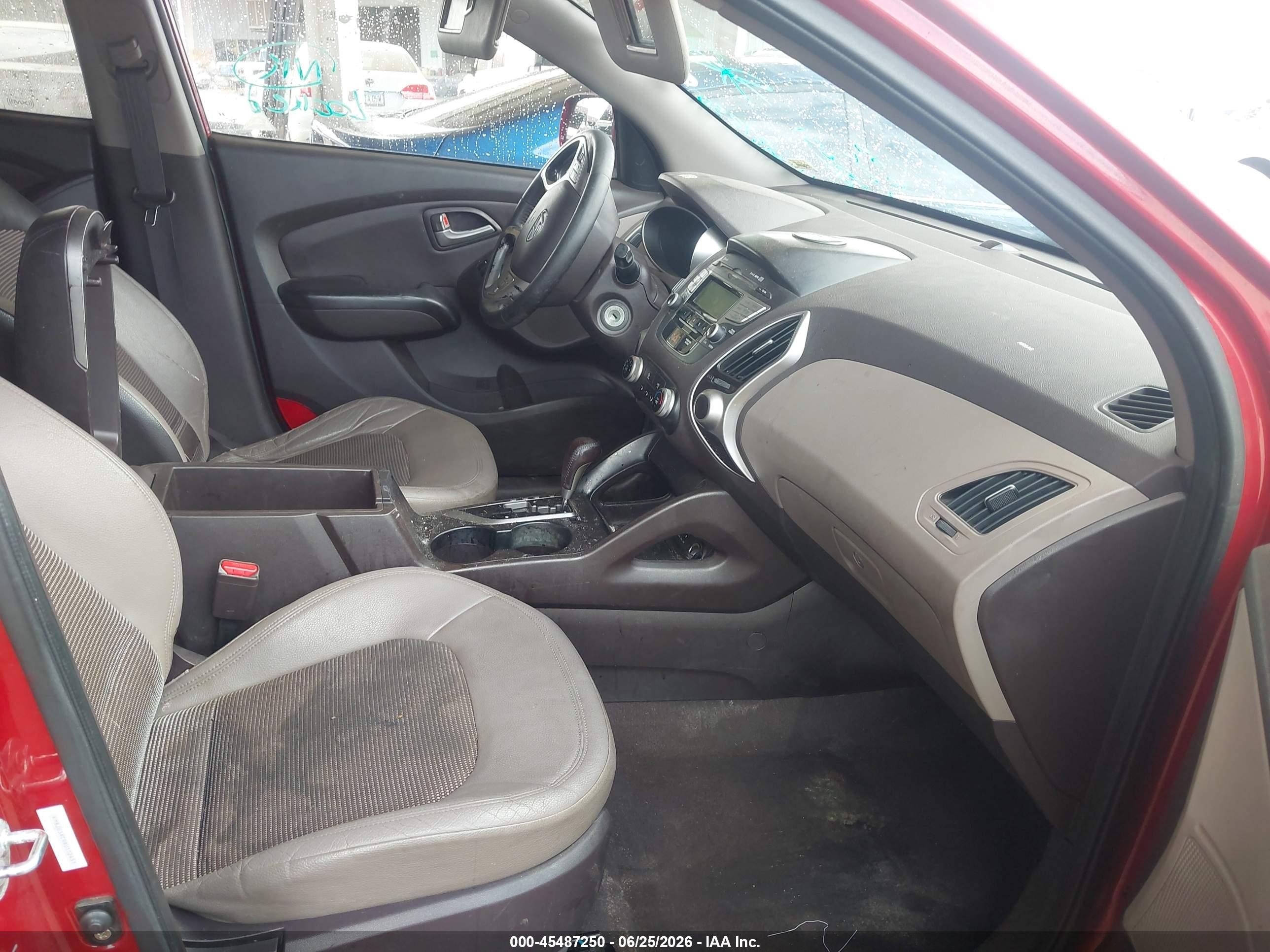 2010 Hyundai Tucson Gls Red vin: KM8JU3AC9AU112451