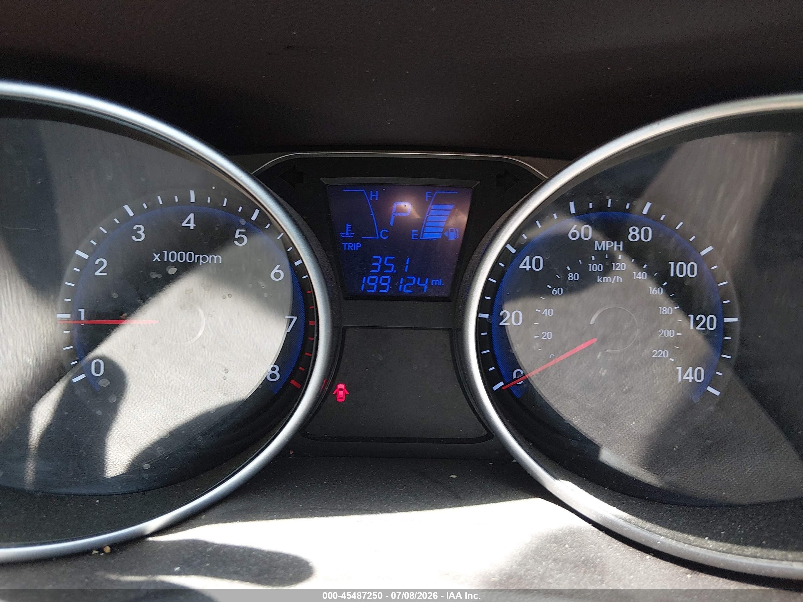 2010 Hyundai Tucson Gls Red vin: KM8JU3AC9AU112451