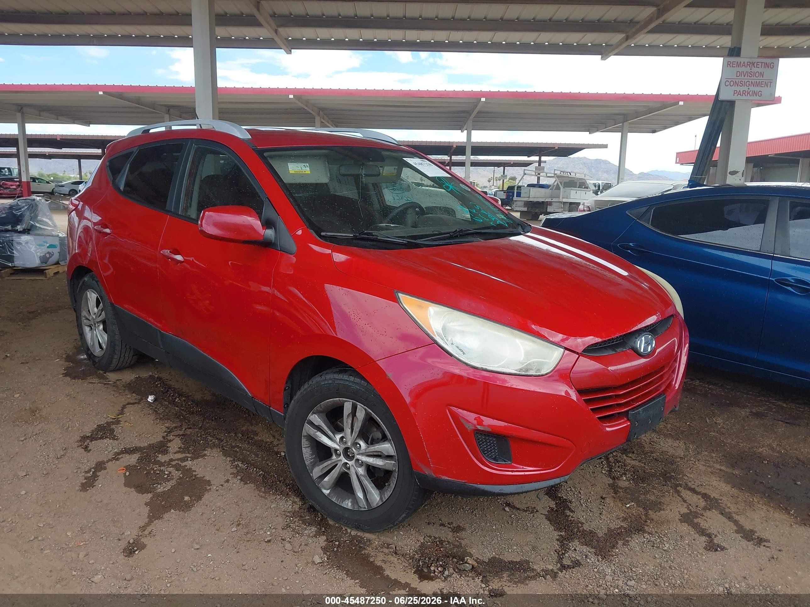 2010 Hyundai Tucson Gls Красный vin: KM8JU3AC9AU112451