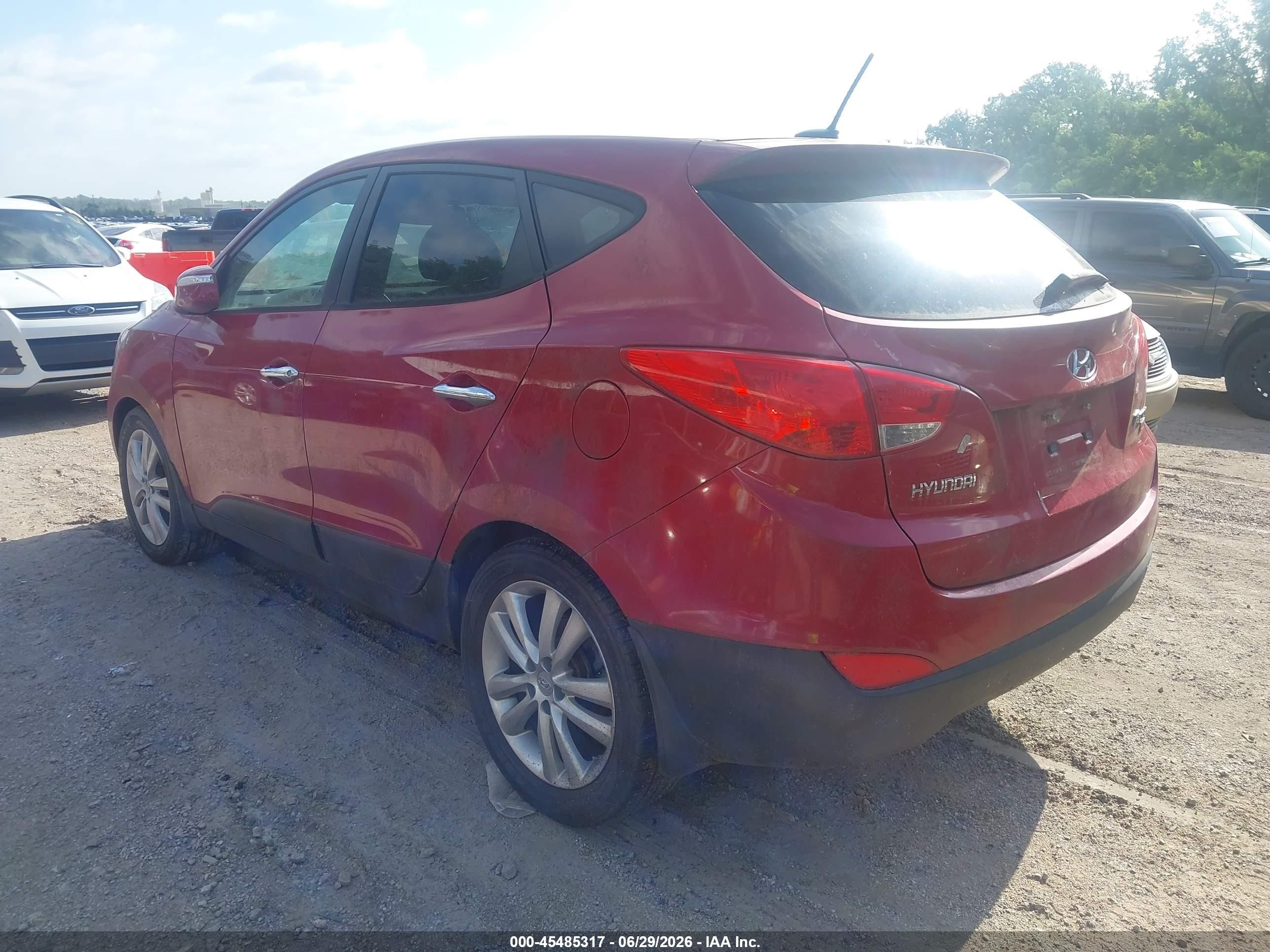 2011 Hyundai Tucson Limited Red vin: KM8JU3AC9BU142518