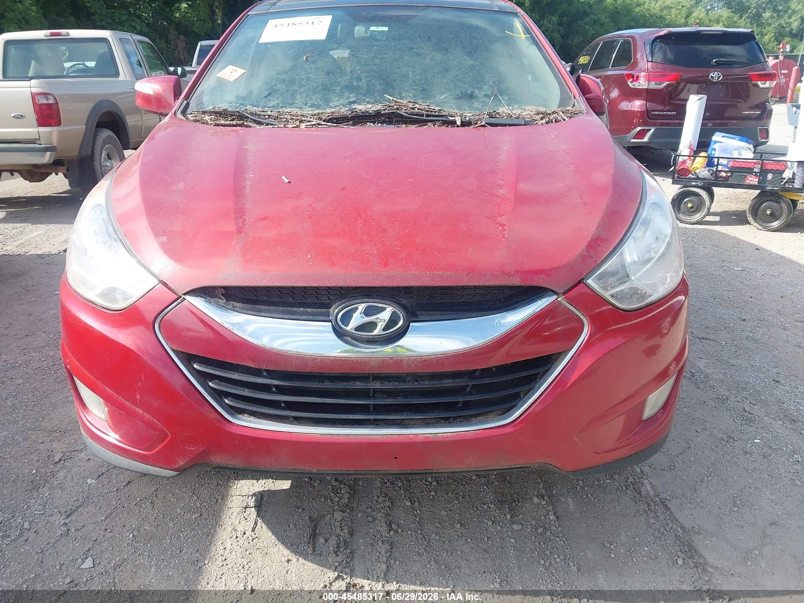 2011 Hyundai Tucson Limited Red vin: KM8JU3AC9BU142518
