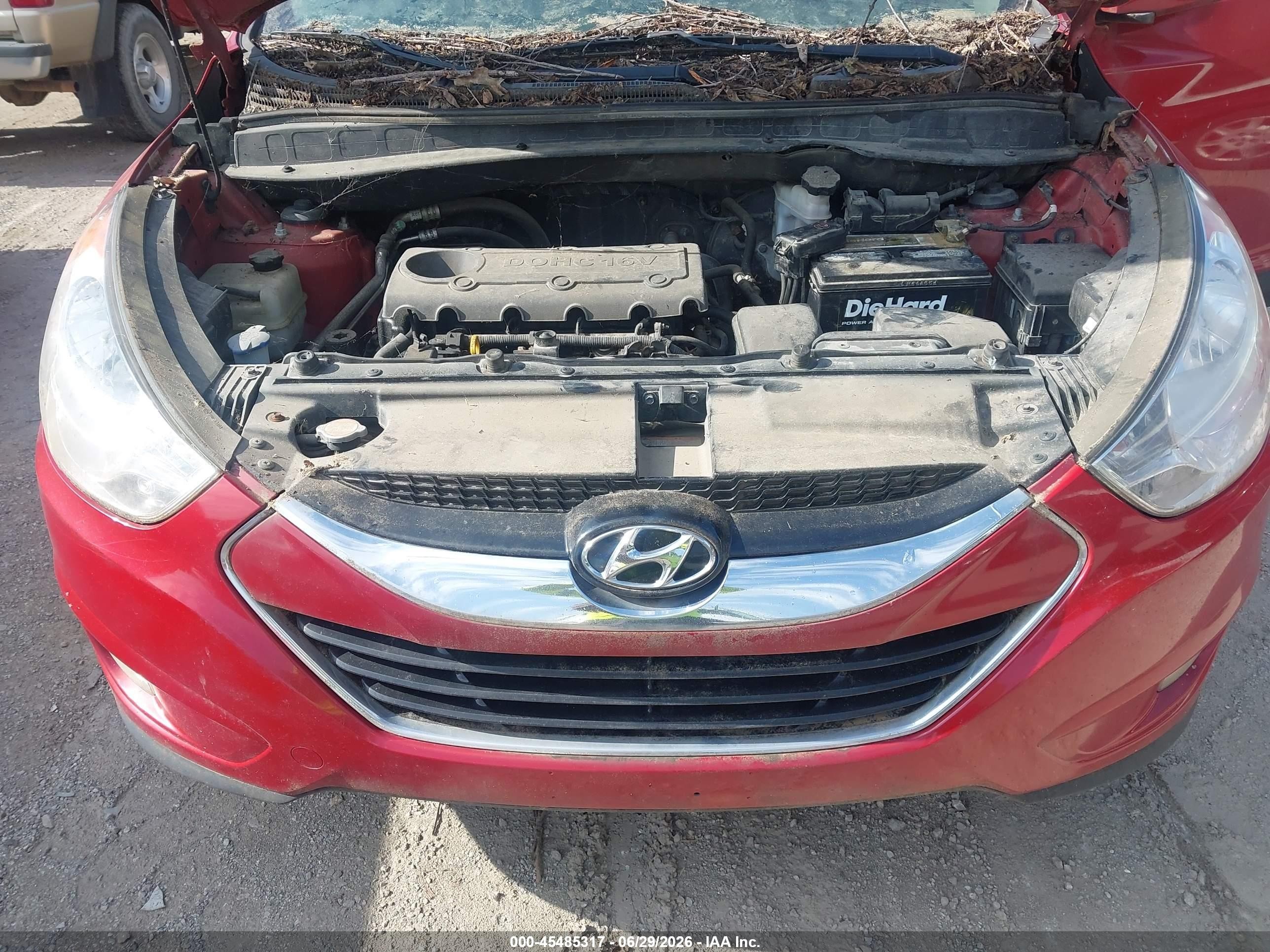 2011 Hyundai Tucson Limited Red vin: KM8JU3AC9BU142518