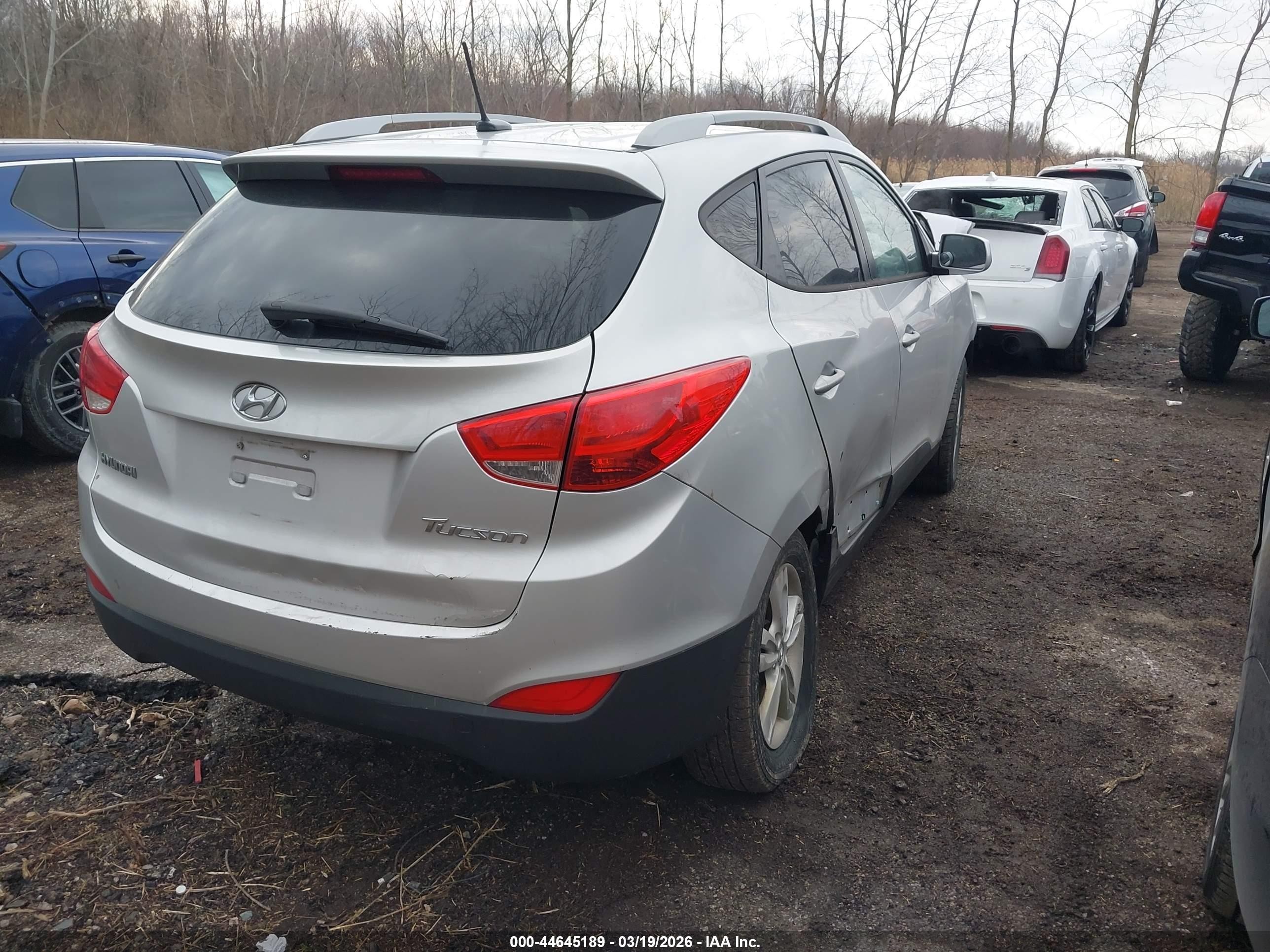 2011 Hyundai Tucson Gls Silver vin: KM8JU3AC9BU205620