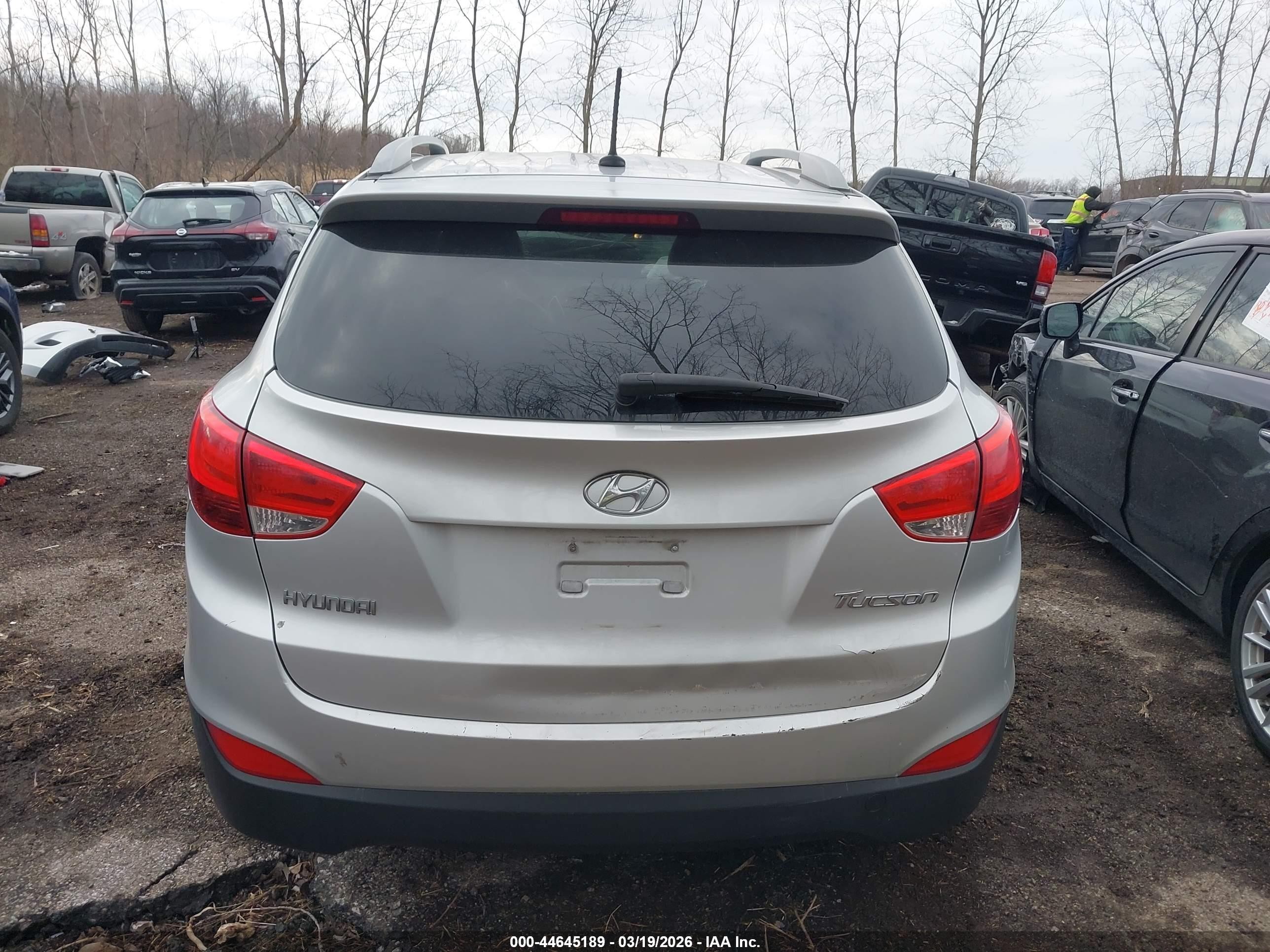 2011 Hyundai Tucson Gls Silver vin: KM8JU3AC9BU205620
