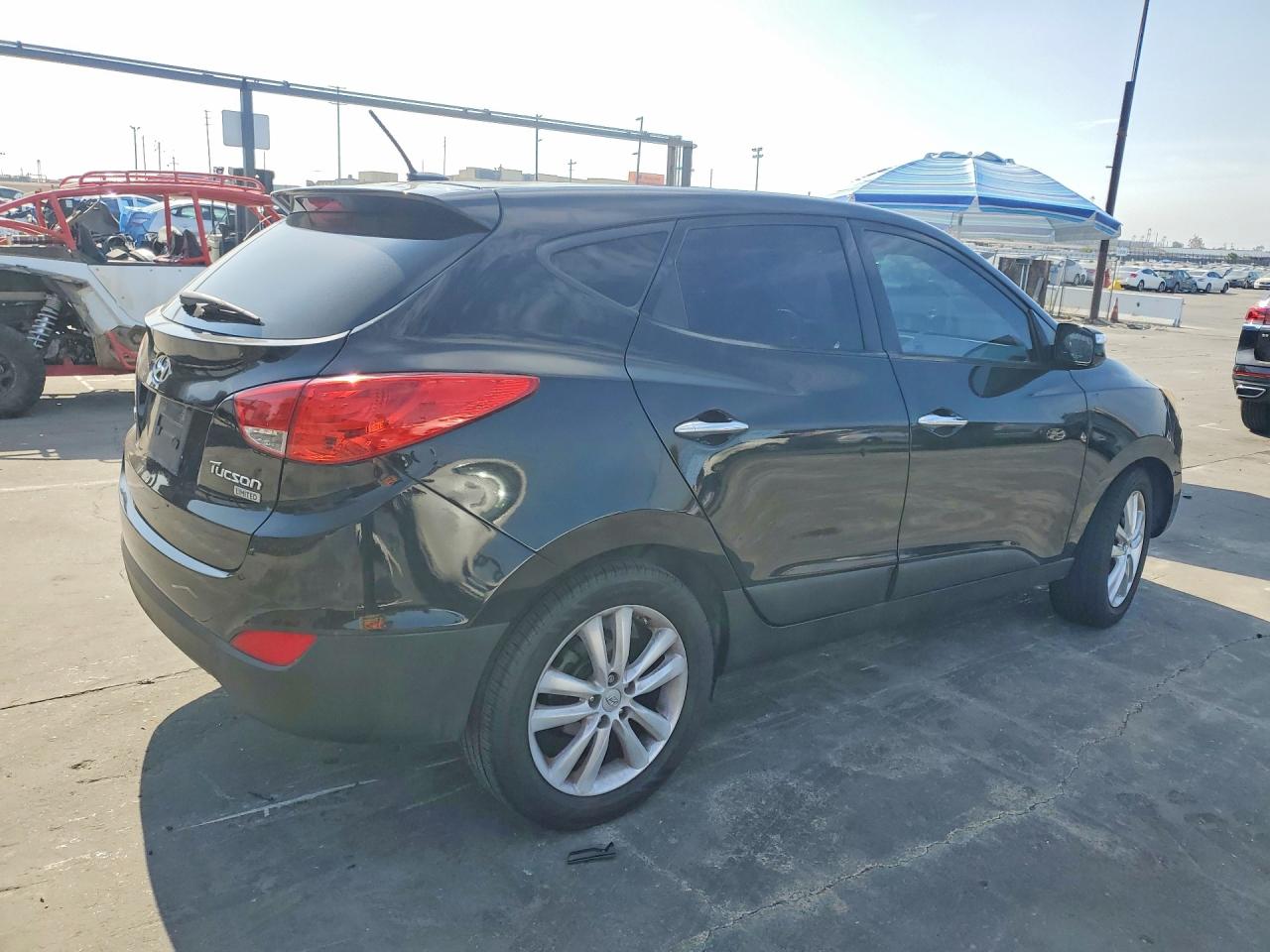 2011 Hyundai Tucson Limited Black vin: KM8JU3AC9BU282701