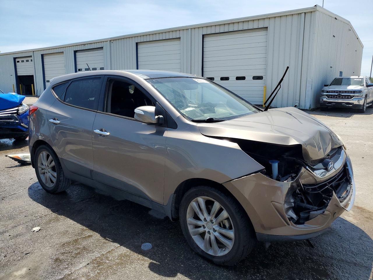 2012 Hyundai Tucson Limited Brown vin: KM8JU3AC9CU318596