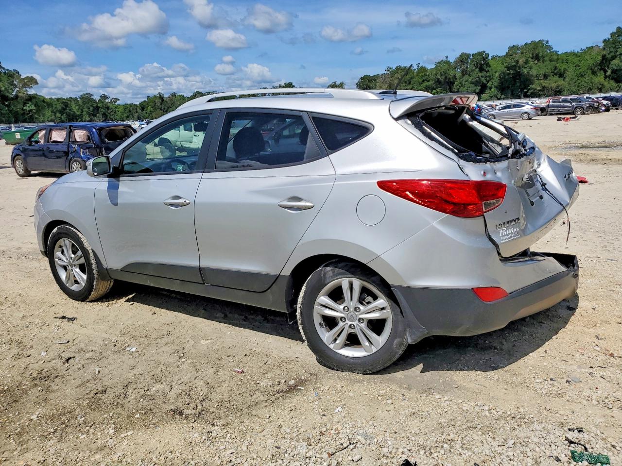 2012 Hyundai Tucson Gls Silver vin: KM8JU3AC9CU324480